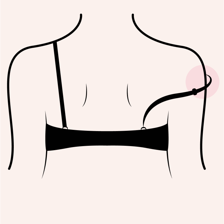 Bretelle de soutien-gorge tombante