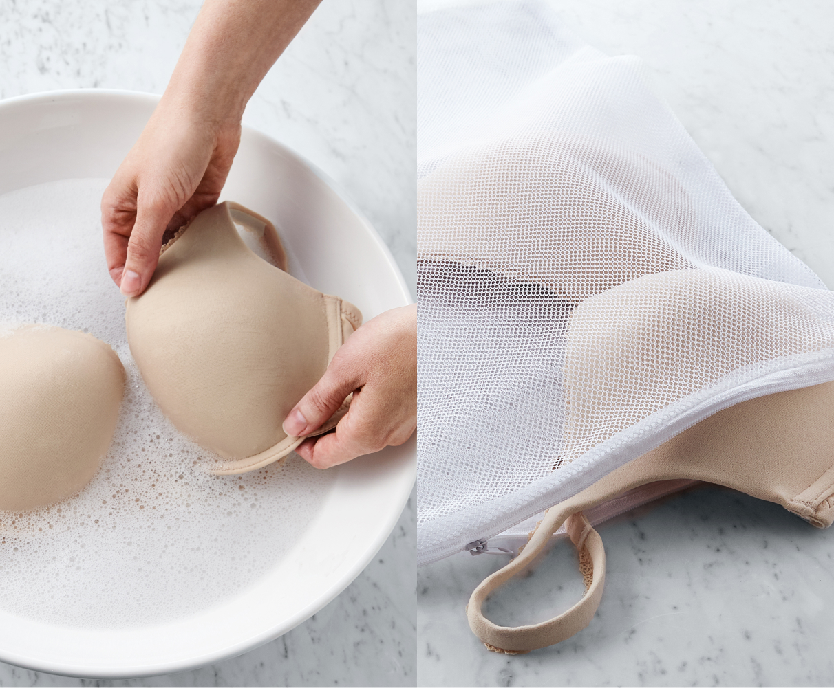 D&eacute;monstration de comment laver un soutien-gorge