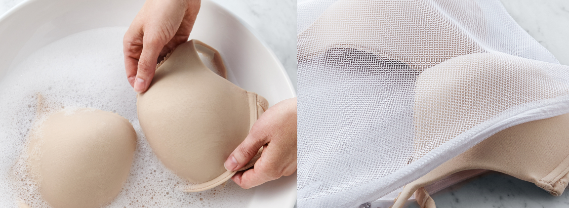 D&eacute;monstration de comment laver un soutien-gorge
