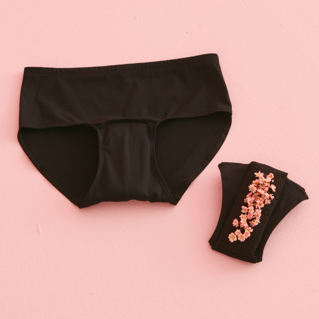 Black period panty