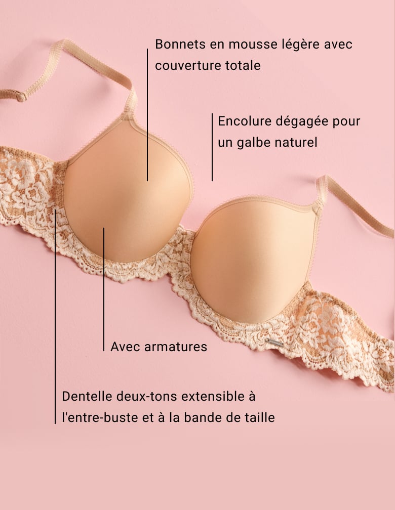 Soutien-gorge contour beige