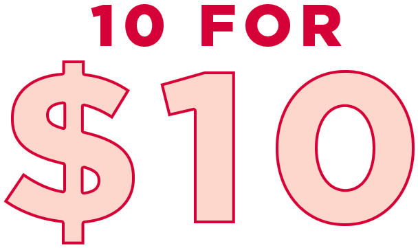 10 FOR $10