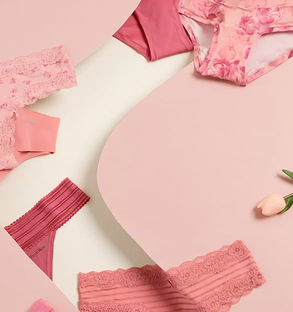 Pink panties in different cuts and shades