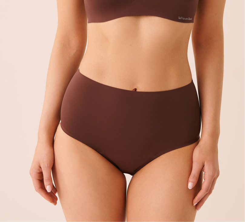 Culotte menstruelle brune