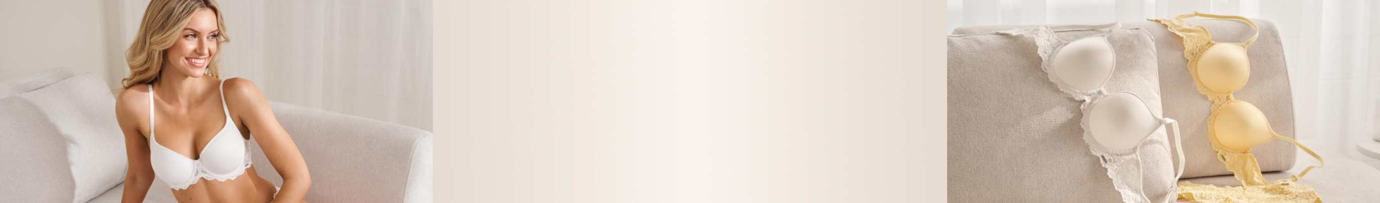 Modeal wearing a white contour bra