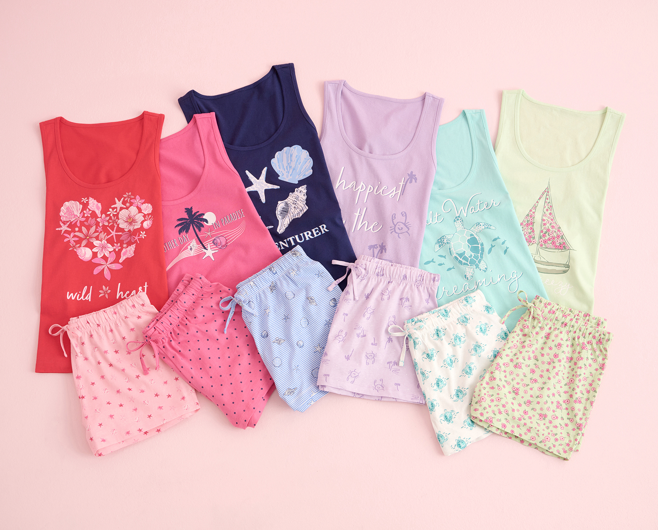 5 T-shirt and capri pants set