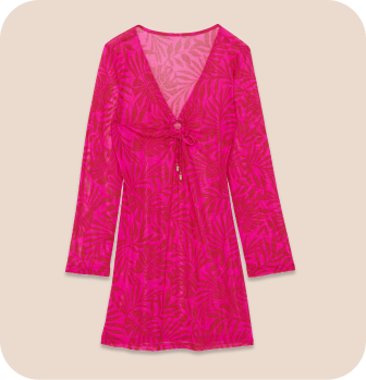 Pink beach tunic
