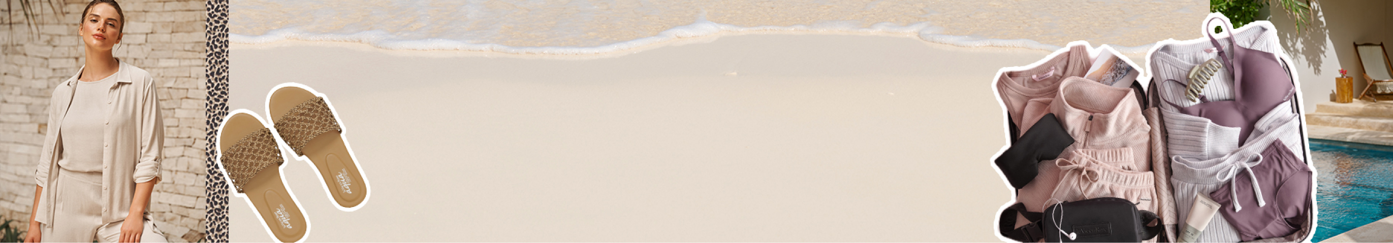 Model wearing a white textured tankini and matching swim bottoms