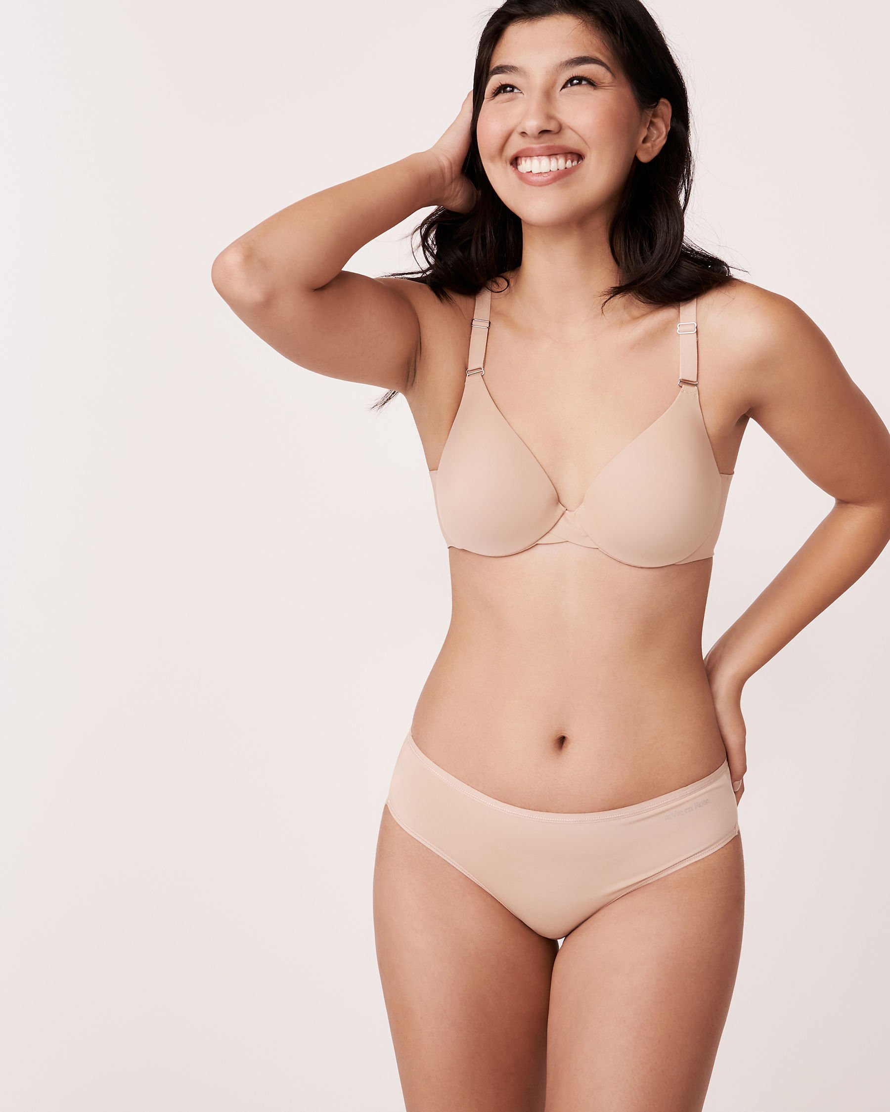 LA VIE EN ROSE Microfiber Sleek Back Bikini Panty Latte 169-122-0-00 - View3