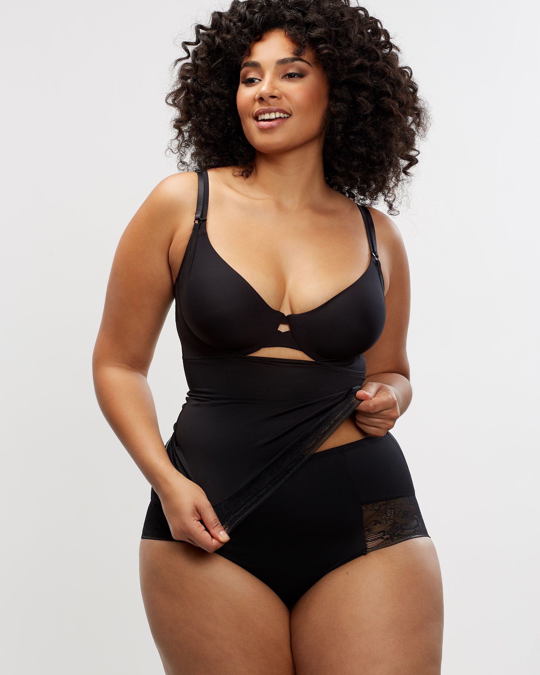 LA VIE EN ROSE High Waist Control Black 897-126-3-00 - View6
