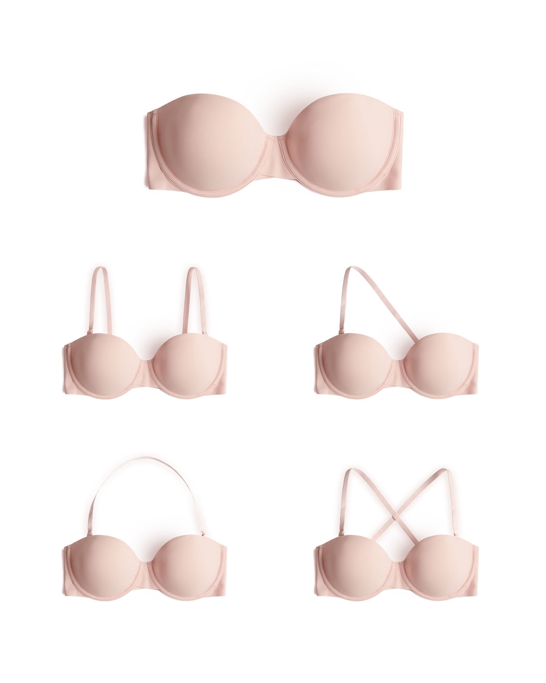 LA VIE EN ROSE Lightly Lined Spacer Foam Strapless Bra Latte 593-112-0-00 - View8