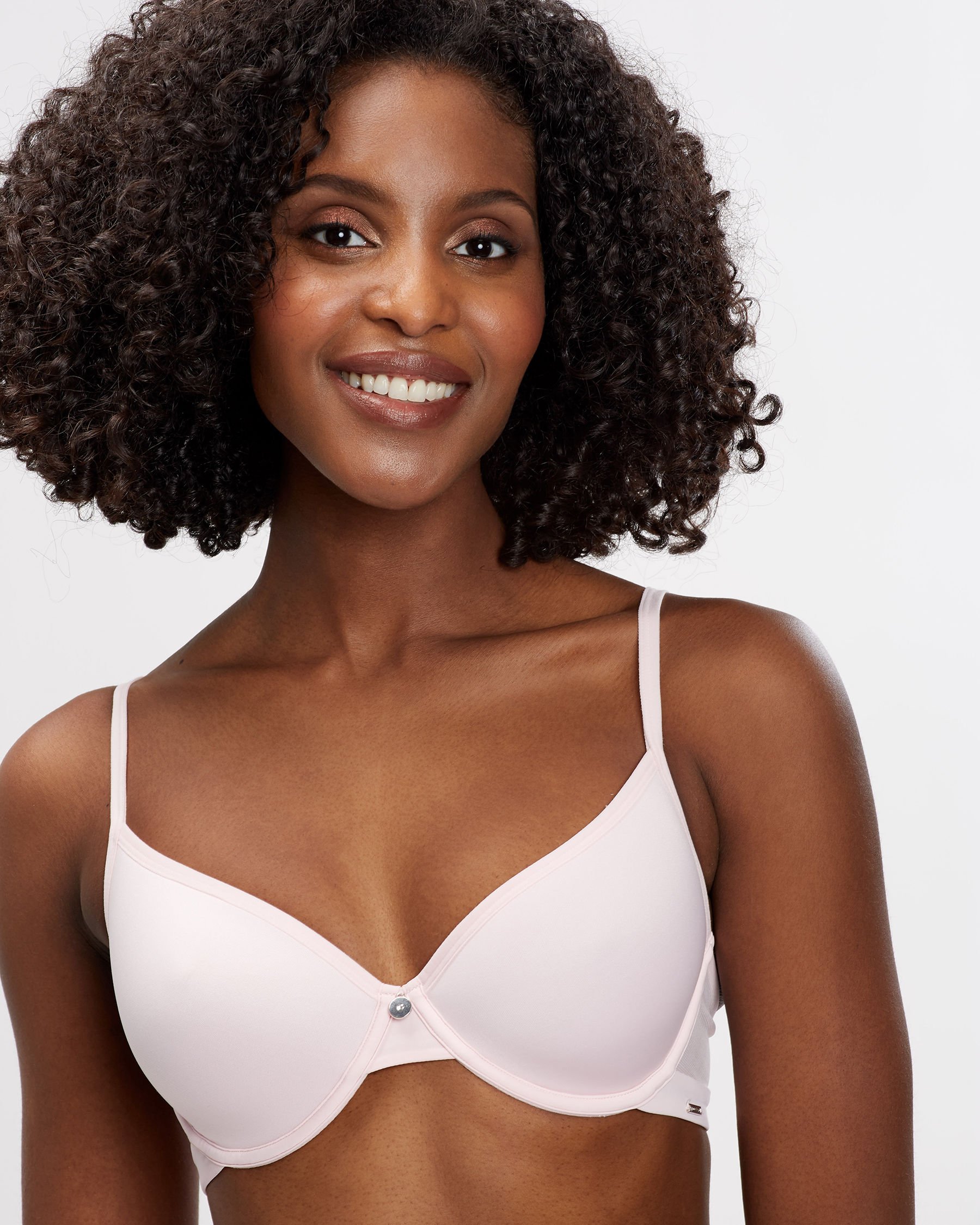 LA VIE EN ROSE Lightly Lined Spacer Foam Demi Bra Pink 593-114-0-00 - View3