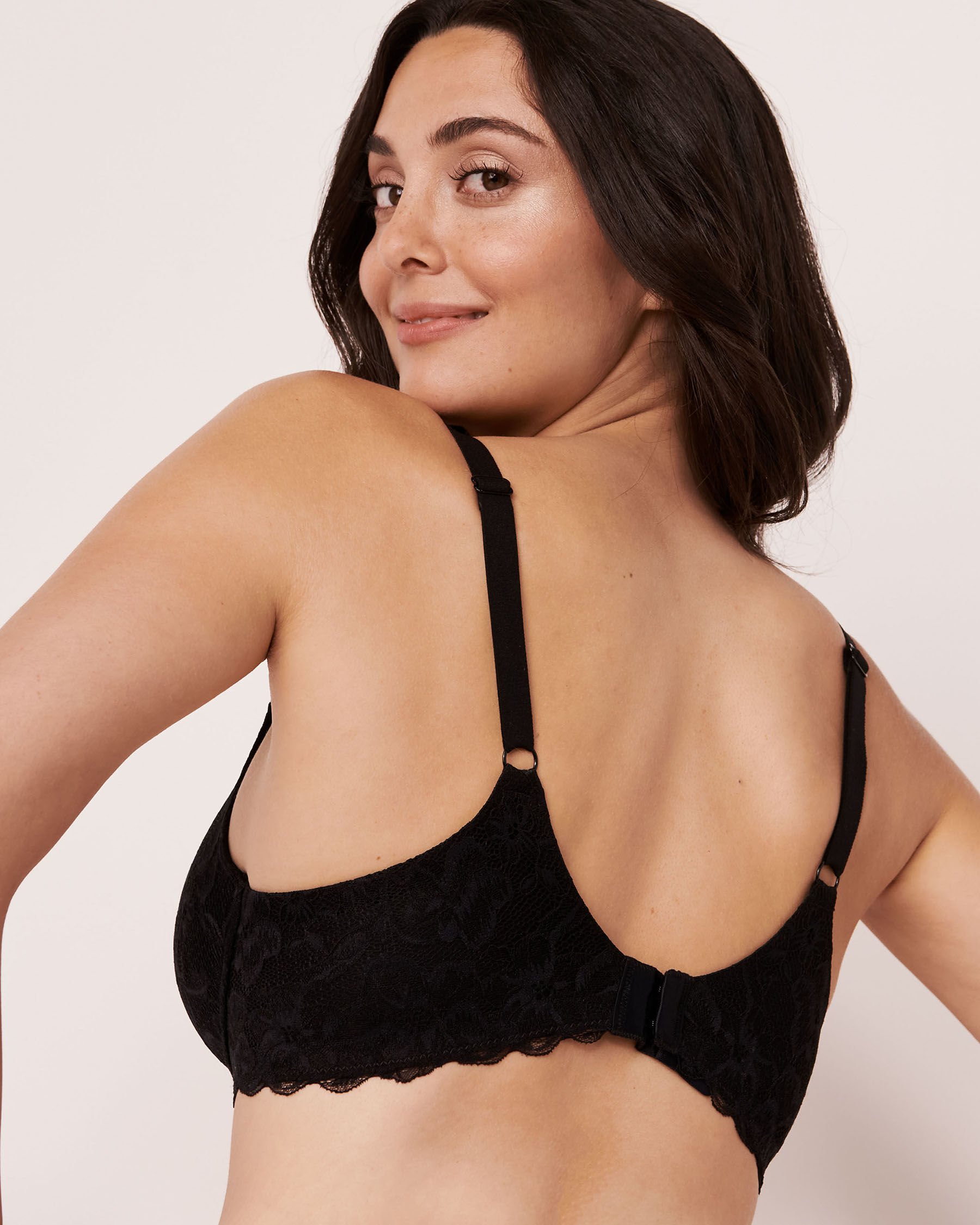 LA VIE EN ROSE Soutien-gorge allaitement doublure légère en dentelle Noir 10200067 - Voir4