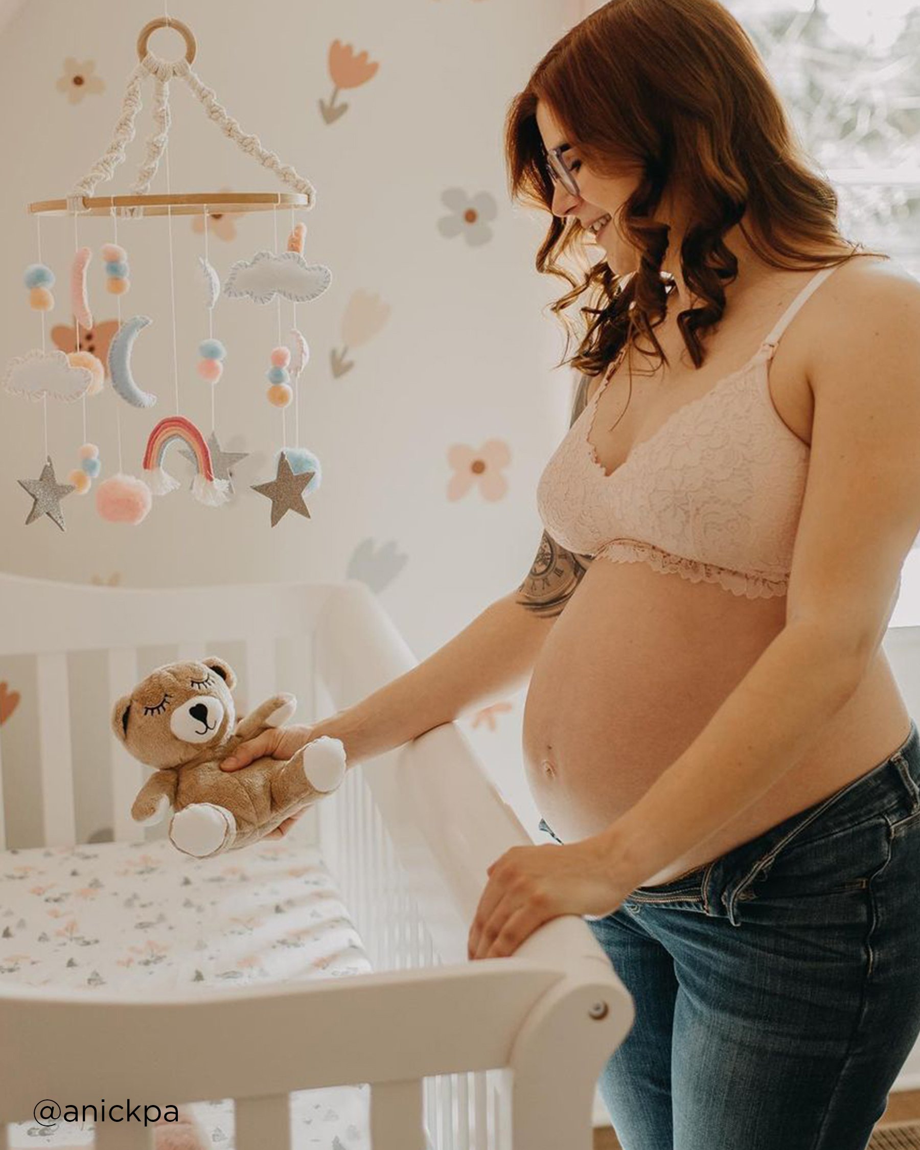 LA VIE EN ROSE Bralette allaitement en dentelle Rose pâle 10100056 - View4