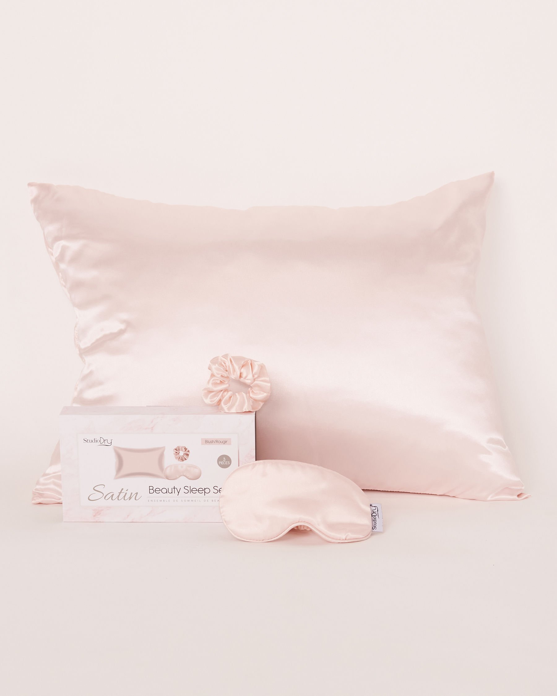 LA VIE EN ROSE Ensemble de sommeil en satin Rose SD8274BL - Voir1