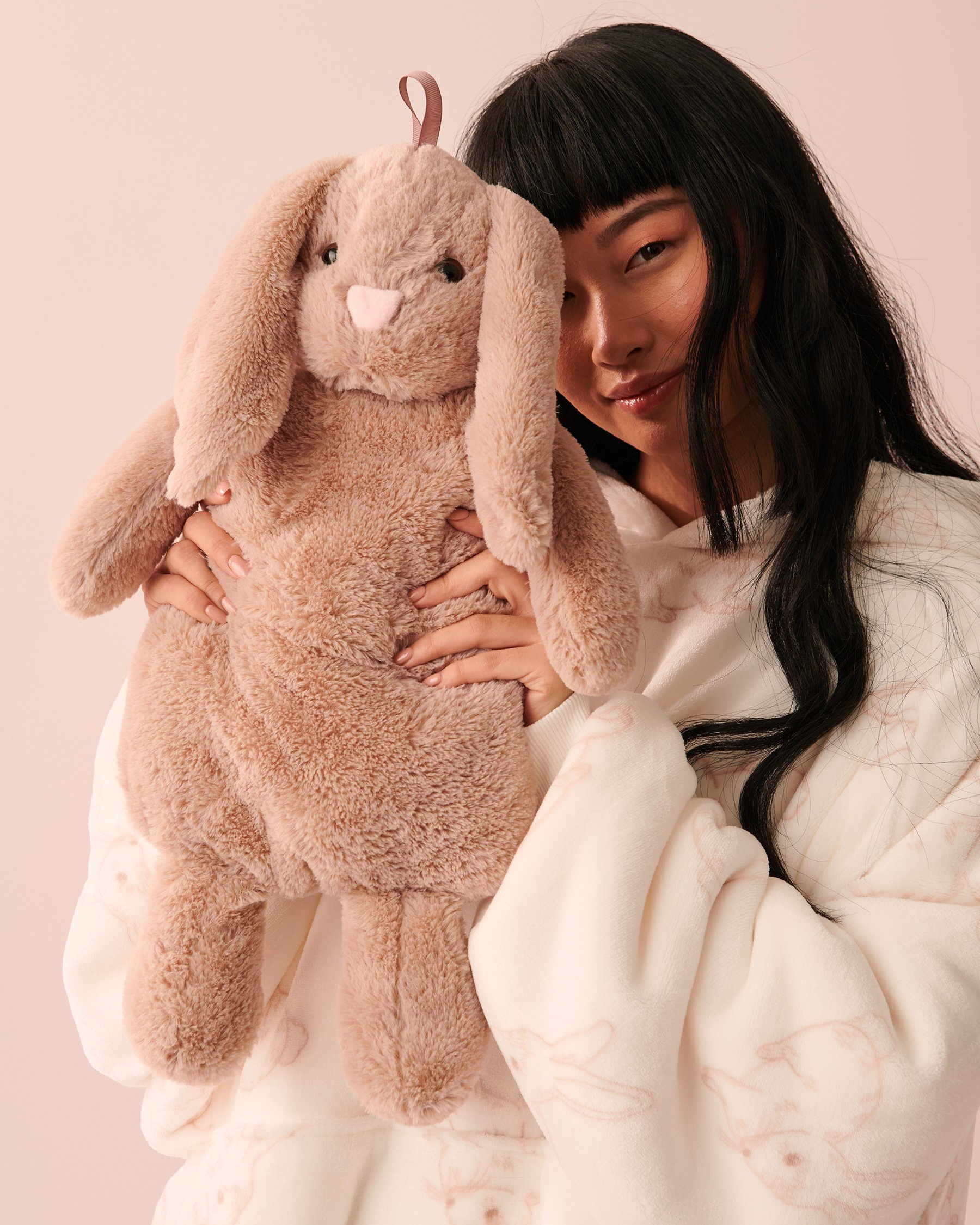 LA VIE EN ROSE Bunny Hot Water Bottle Furry brown 40700270 - View1