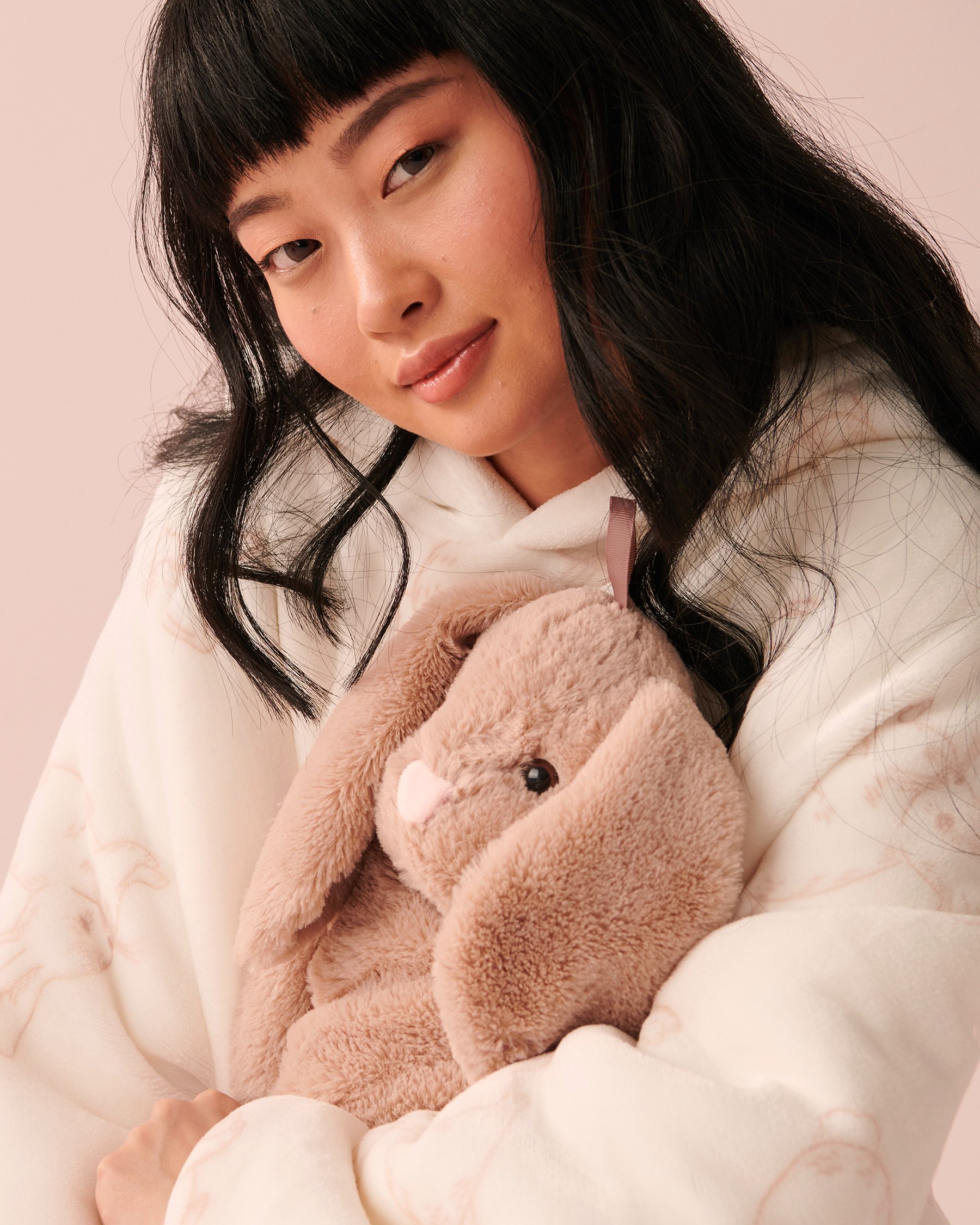 LA VIE EN ROSE Bouillotte lapin Marron fourrure 40700270 - View4