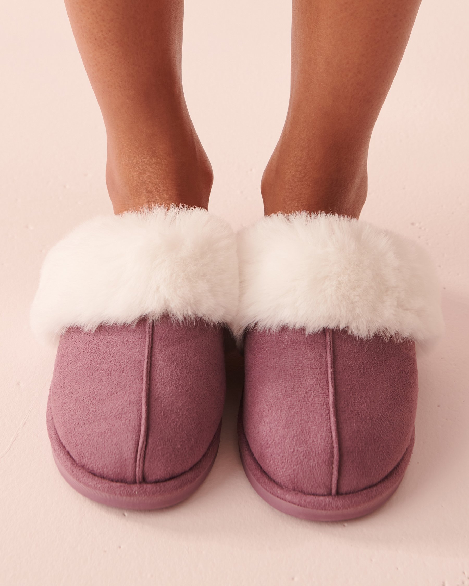 LA VIE EN ROSE Memory Foam Clog Slippers Mauve 40700271 - View3