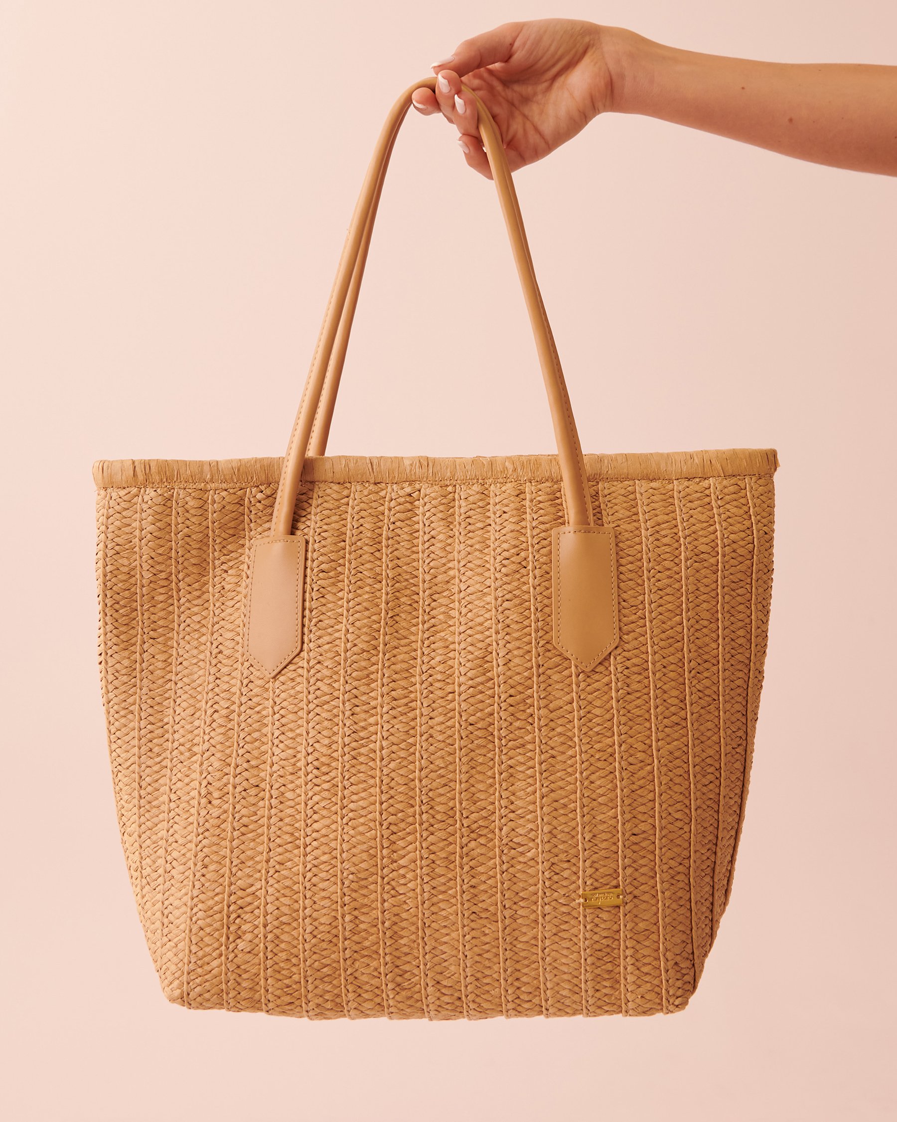 LA VIE EN ROSE AQUA Sac en paille Paille naturelle 80500078 - Voir2