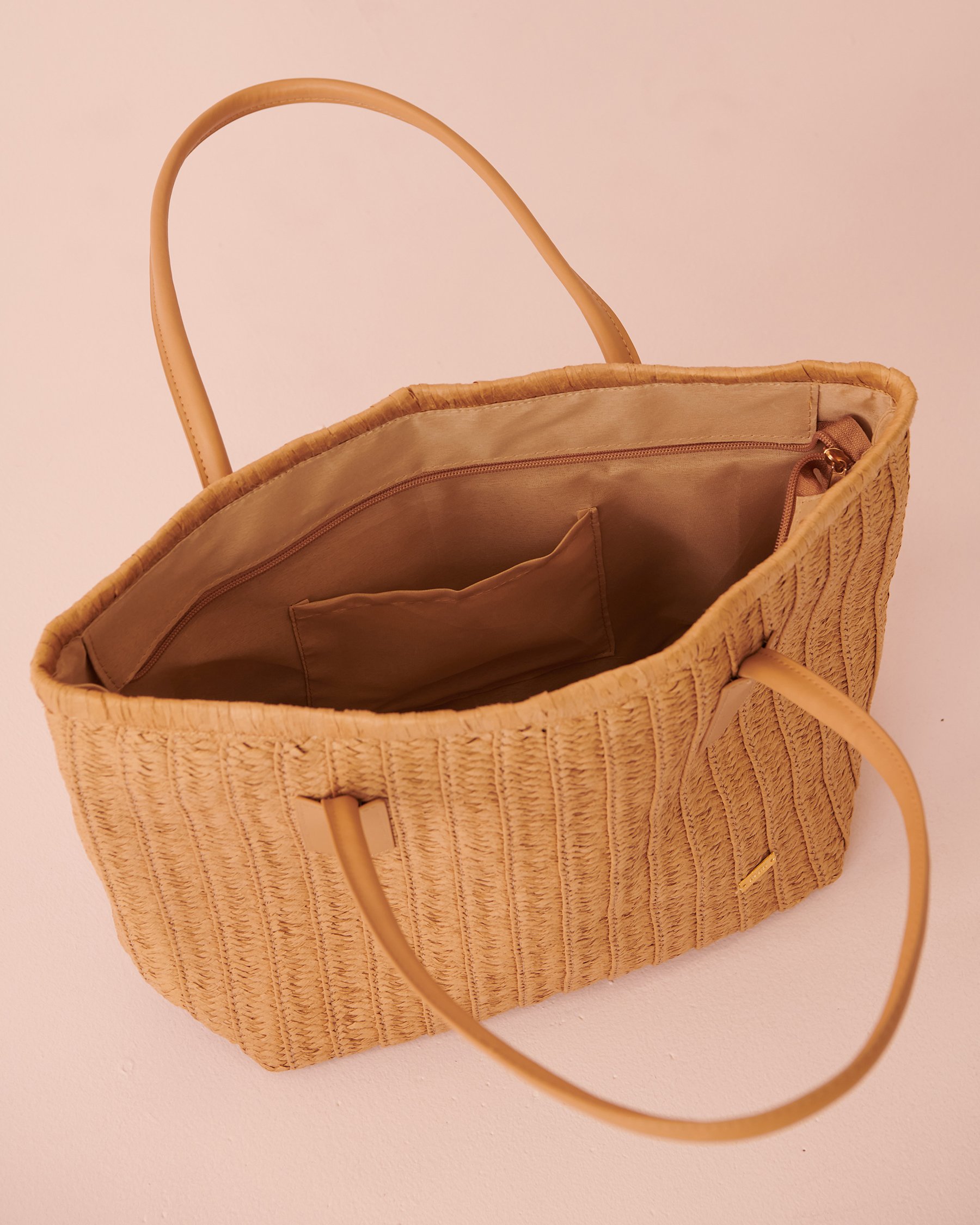 LA VIE EN ROSE AQUA Sac en paille Paille naturelle 80500078 - View3