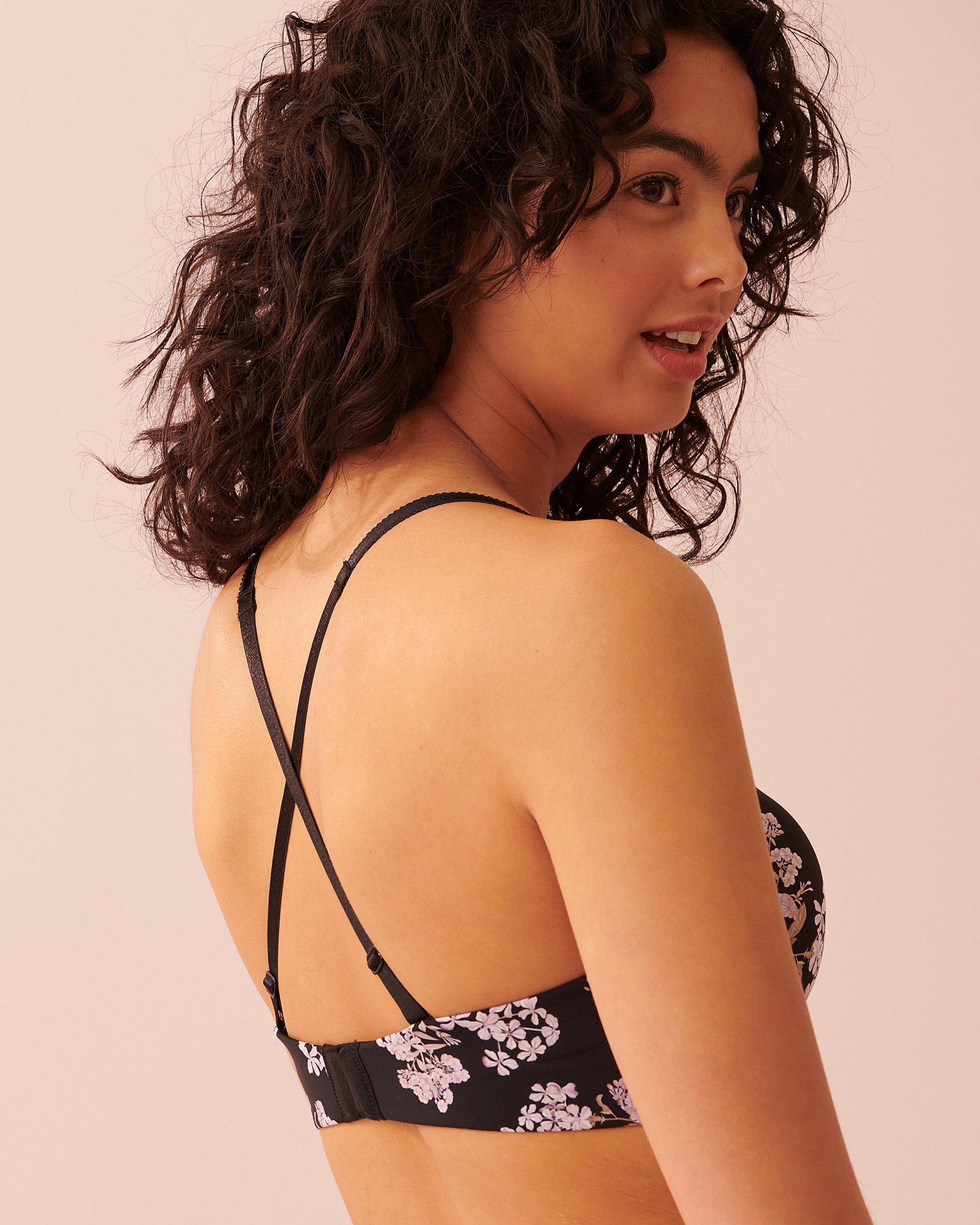 LA VIE EN ROSE Lightly Lined Memory Foam Strapless Bra Enchanted forest 10200299 - View3
