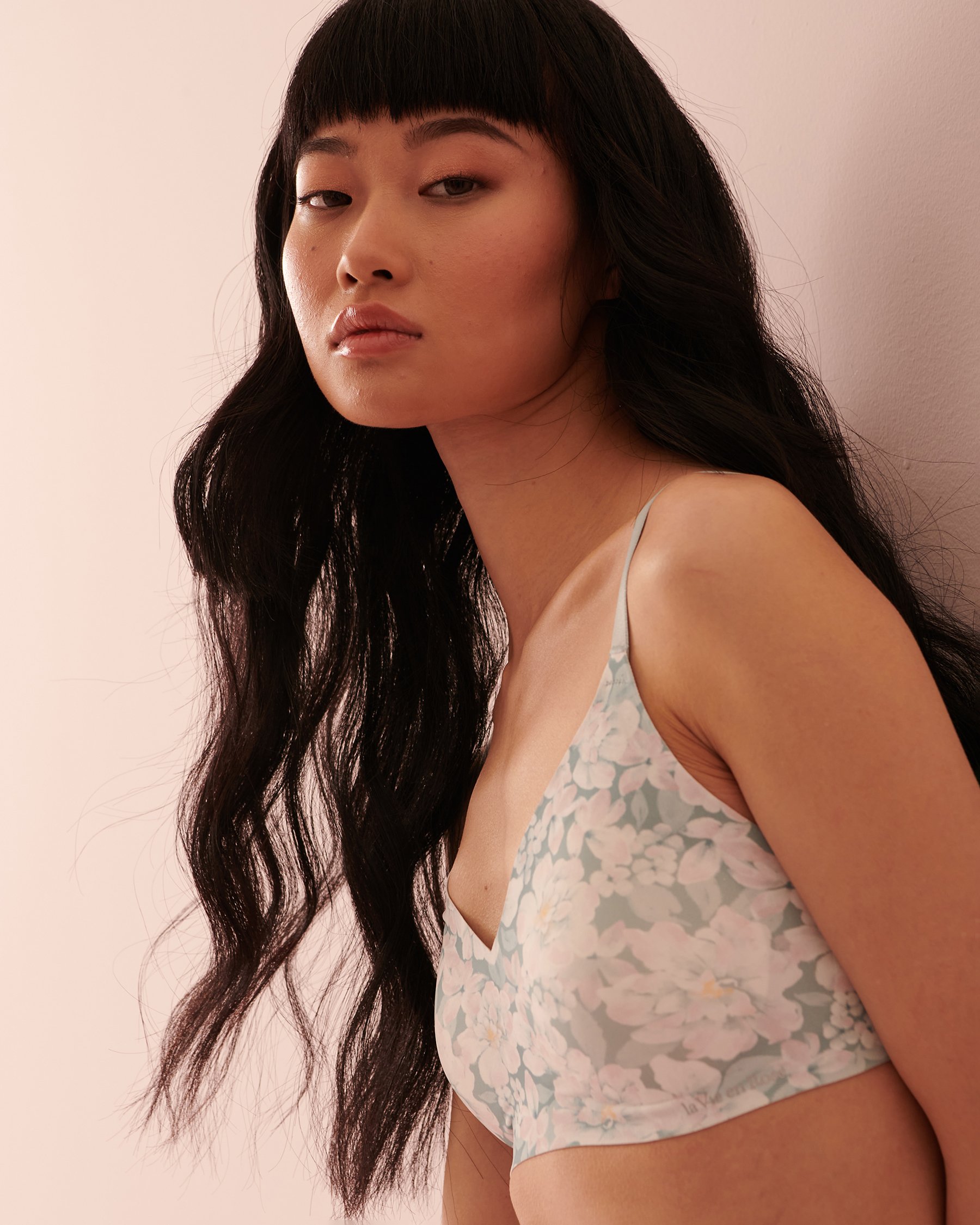 LA VIE EN ROSE Push-up Lounge Bralette Flourishing garden 10300115 - View3