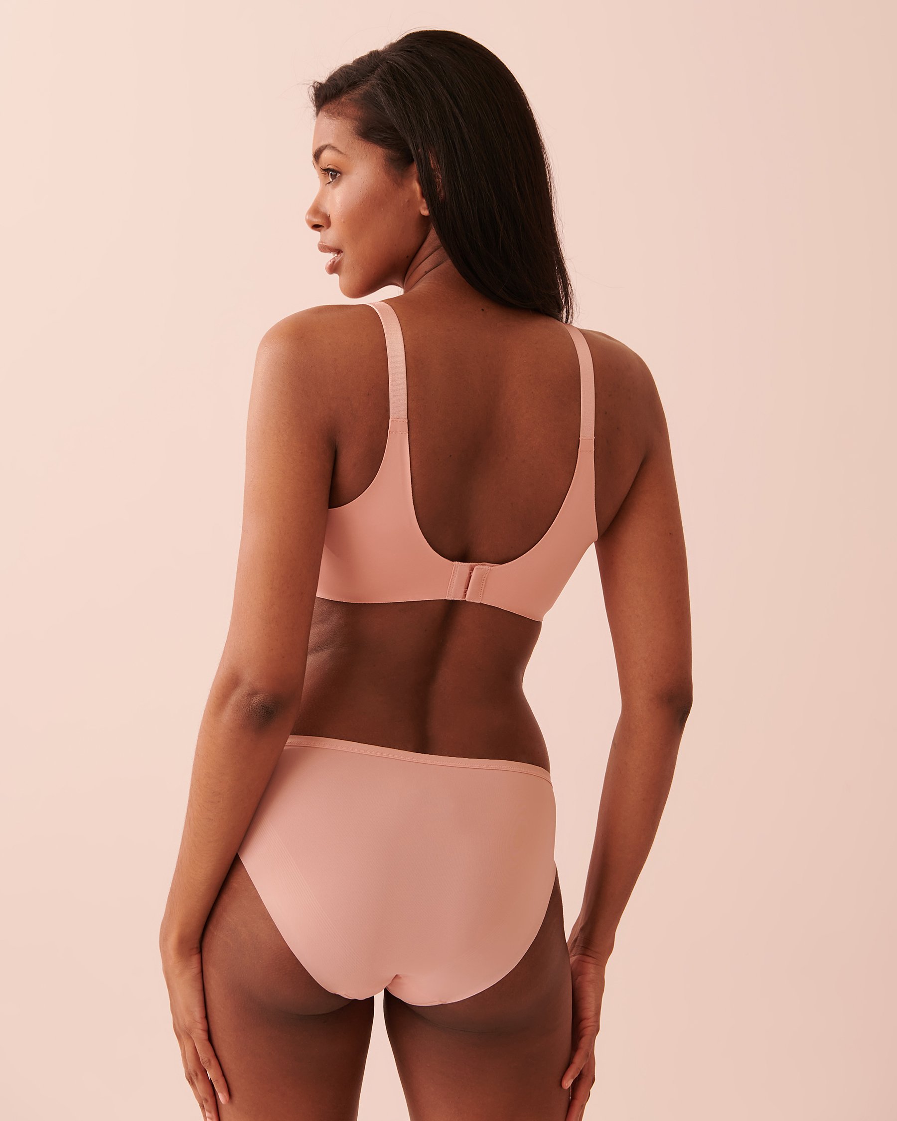 LA VIE EN ROSE Lightly Lined Sleek Back Bra Pink peony 10200285 - View2