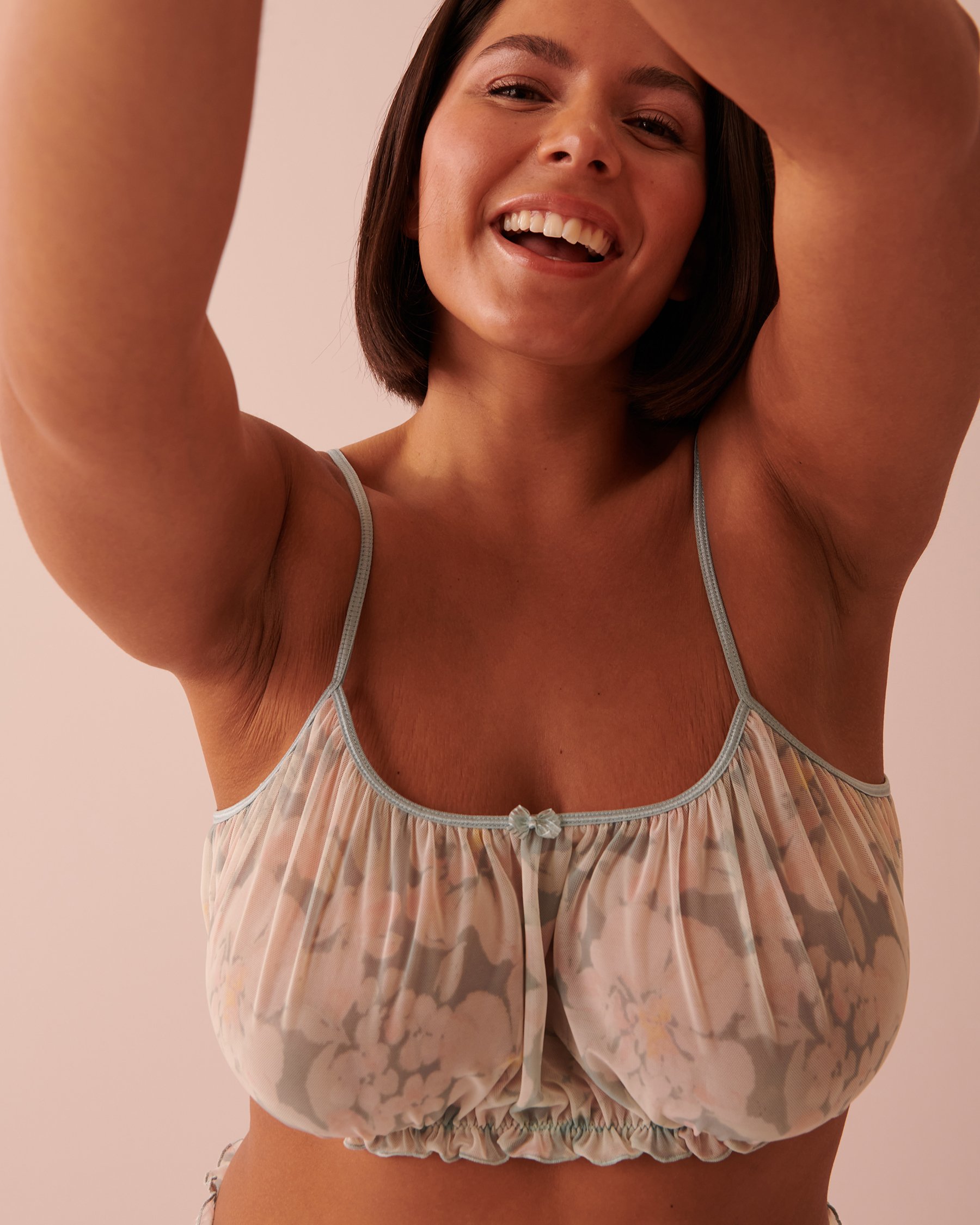 LA VIE EN ROSE Mesh 2-piece Set Flourishing garden 60400025 - View10