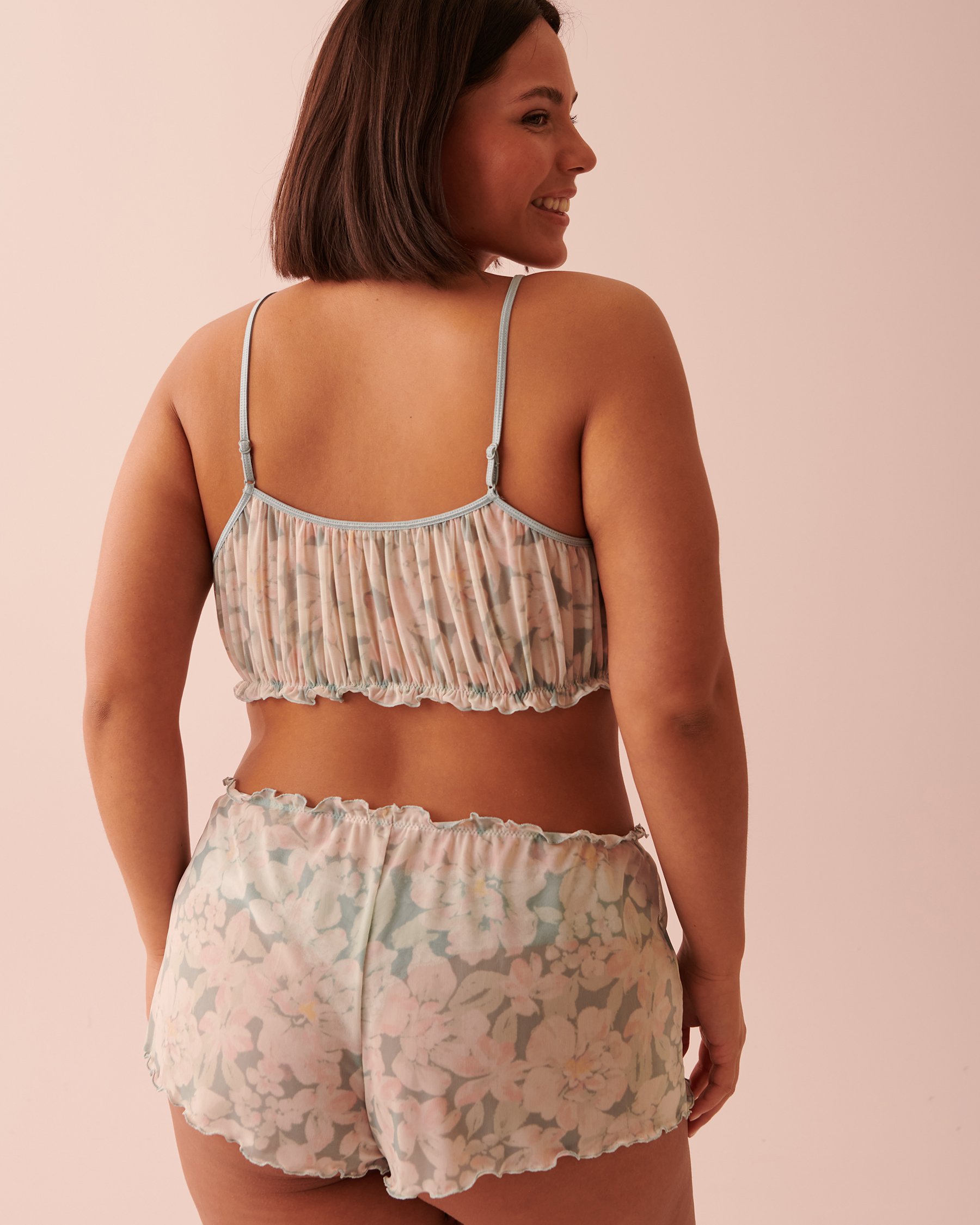 LA VIE EN ROSE Mesh 2-piece Set Flourishing garden 60400025 - View7