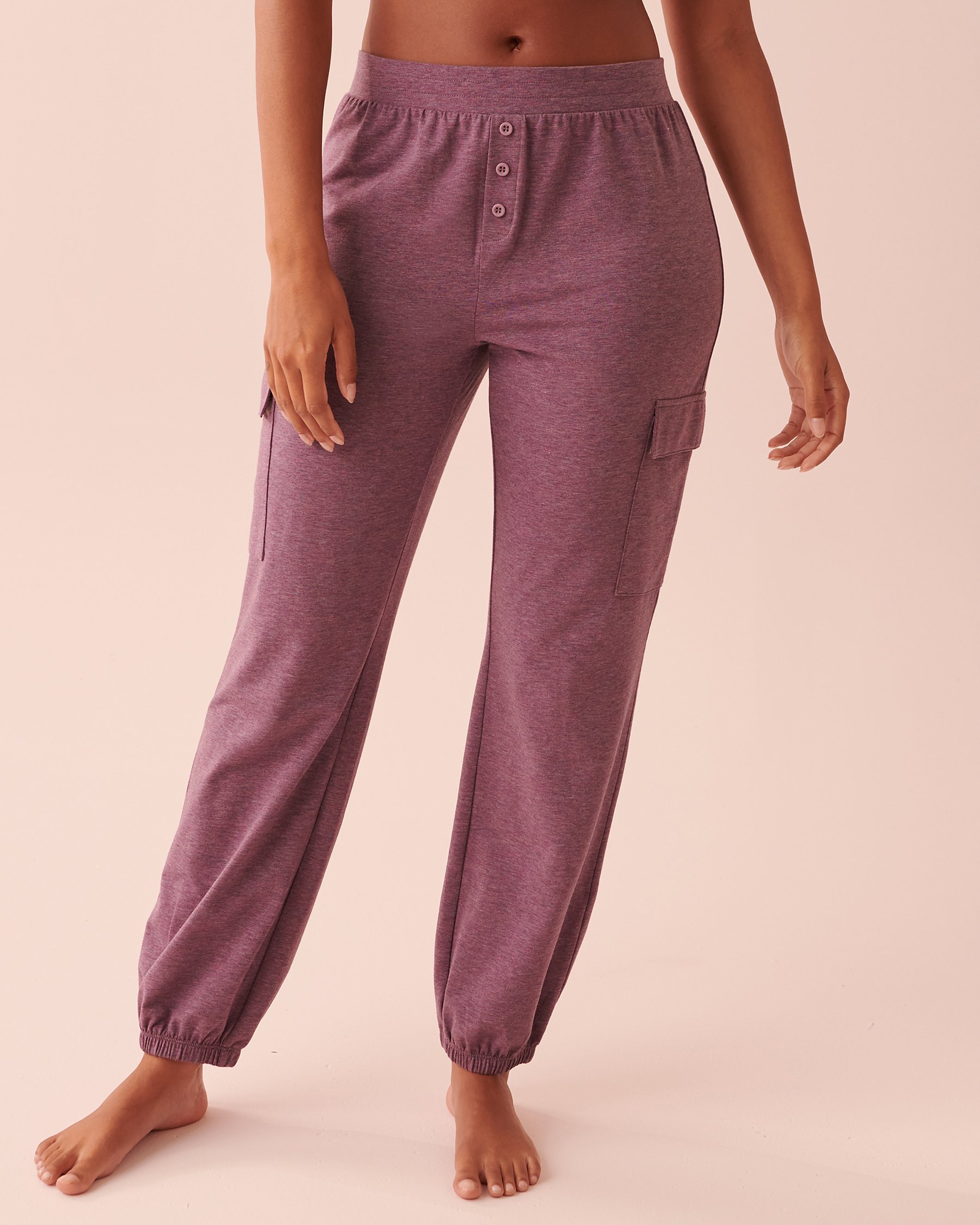 LA VIE EN ROSE Jogger Style Pants Mauve mix 40200448 - View1