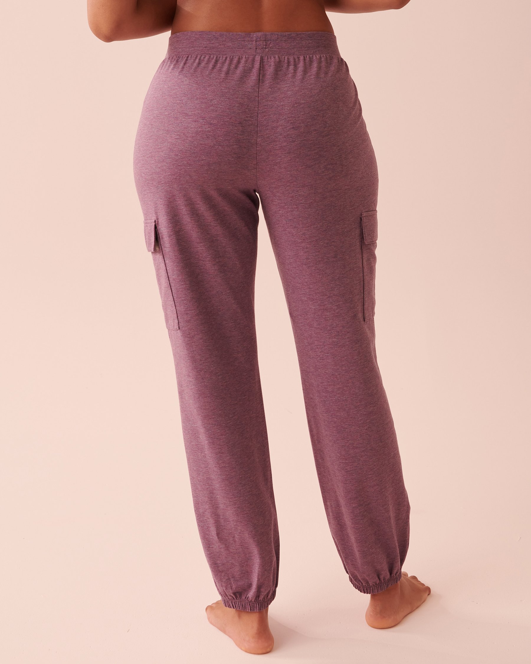 LA VIE EN ROSE Jogger Style Pants Mauve mix 40200448 - View2
