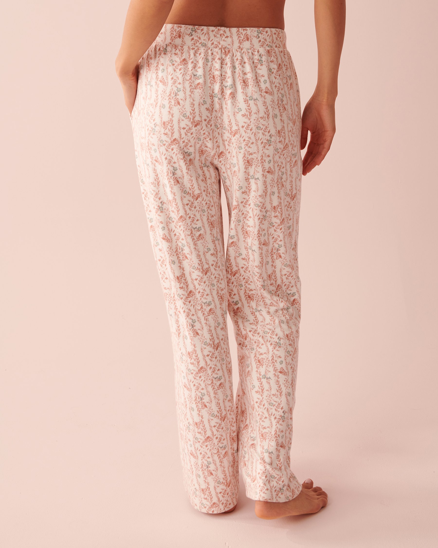 LA VIE EN ROSE Recycled Fibers Straight Leg Pants Pink foliage 40200450 - View2