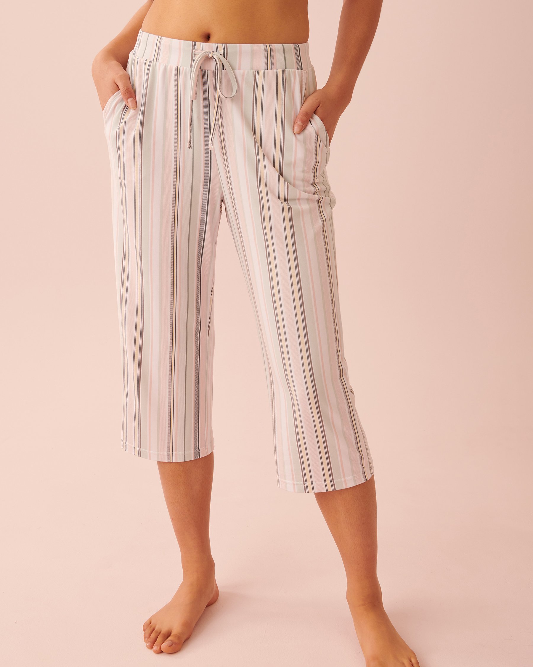 LA VIE EN ROSE Super Soft Capri Multicolor vertical stripes 40200454 - View1