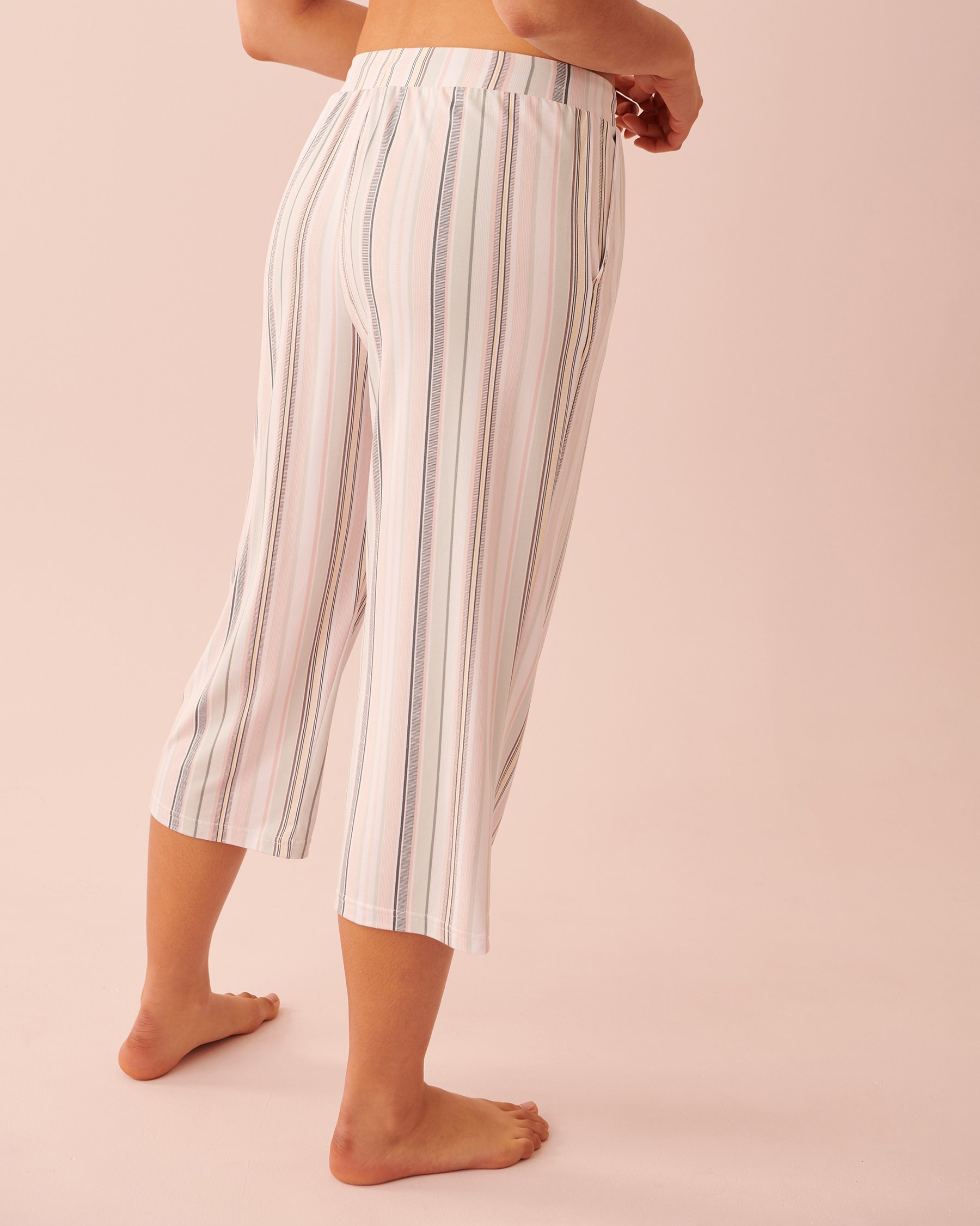 LA VIE EN ROSE Super Soft Capri Multicolor vertical stripes 40200454 - View2