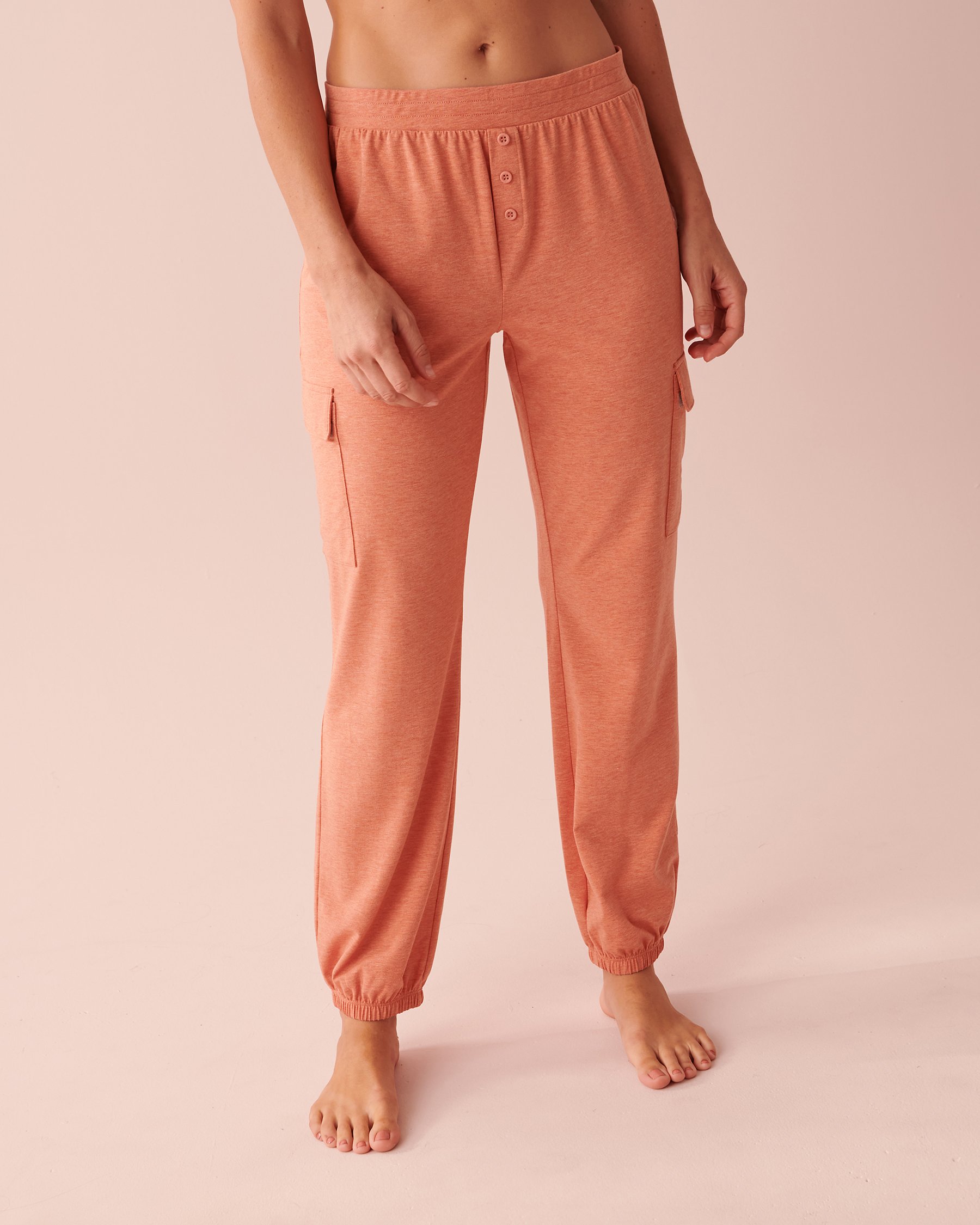 LA VIE EN ROSE Jogger Style Pants Dark apricot orange mix 40200448 - View1