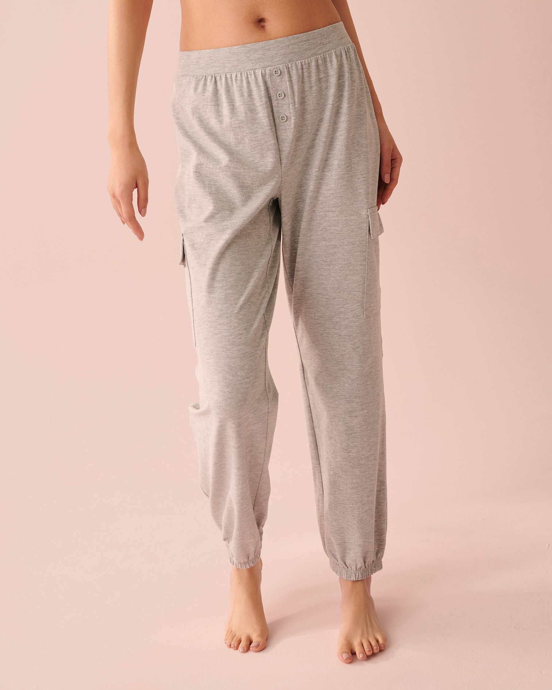 LA VIE EN ROSE Jogger Style Pants Dusty grey 40200448 - View1