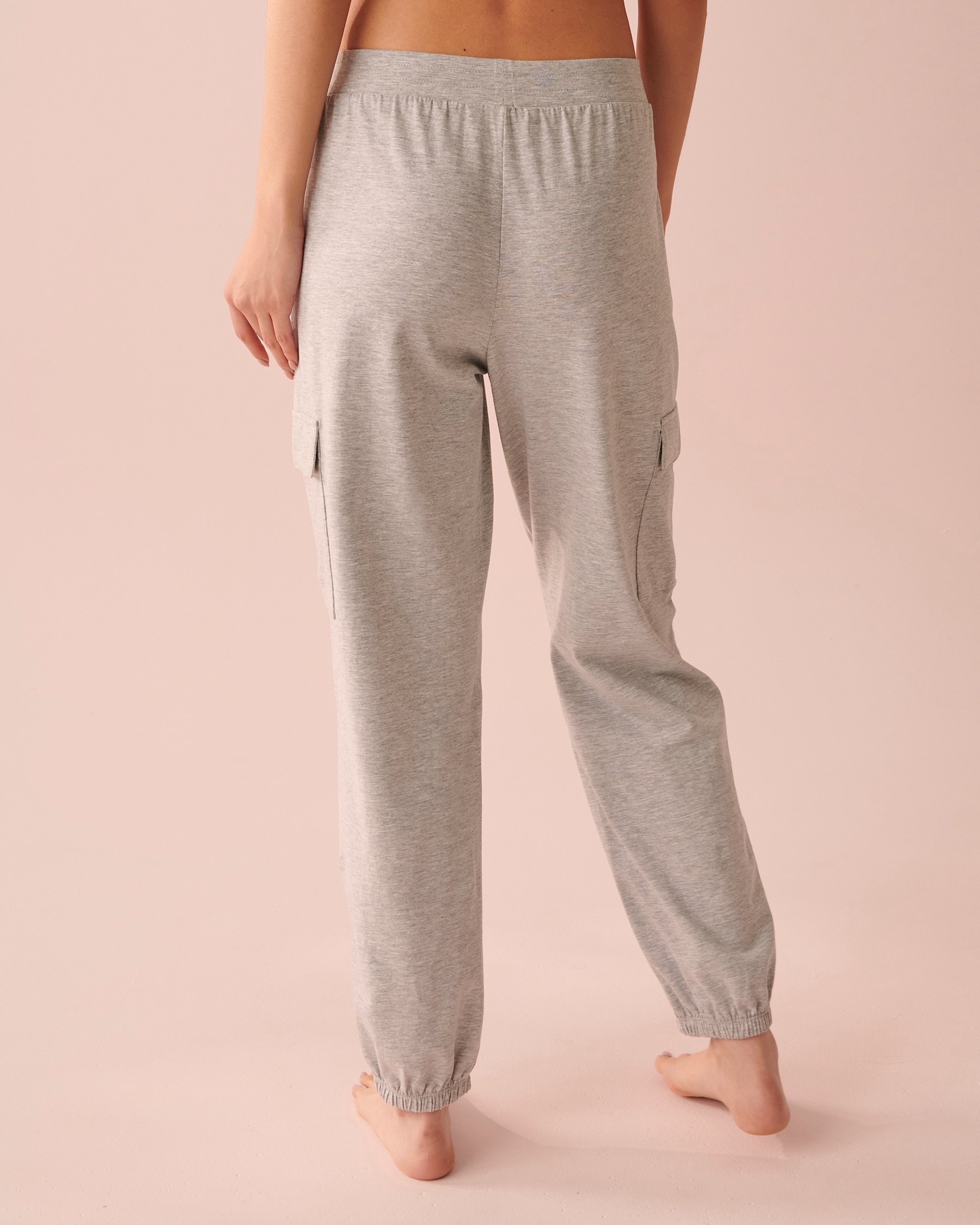 LA VIE EN ROSE Jogger Style Pants Dusty grey 40200448 - View2