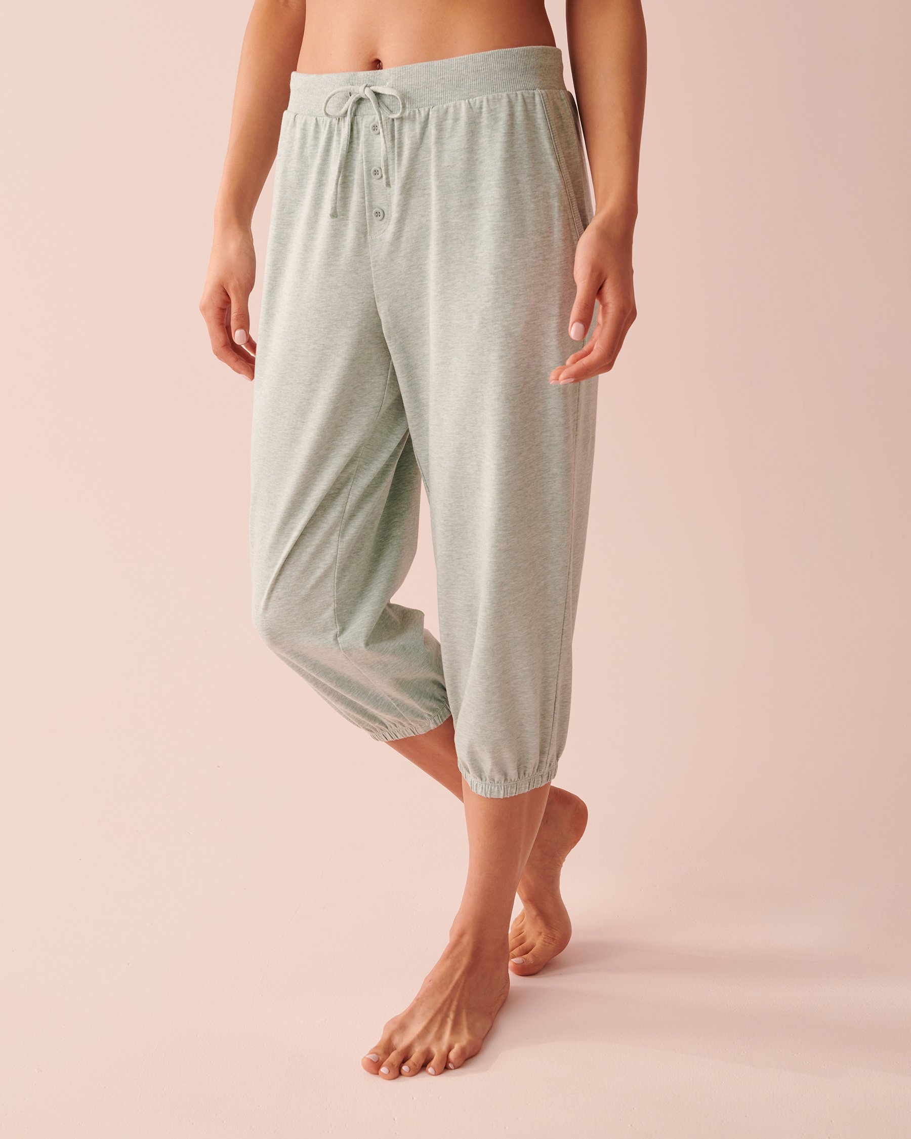 LA VIE EN ROSE Ribbed Capri Morning blue mix 40200447 - View1