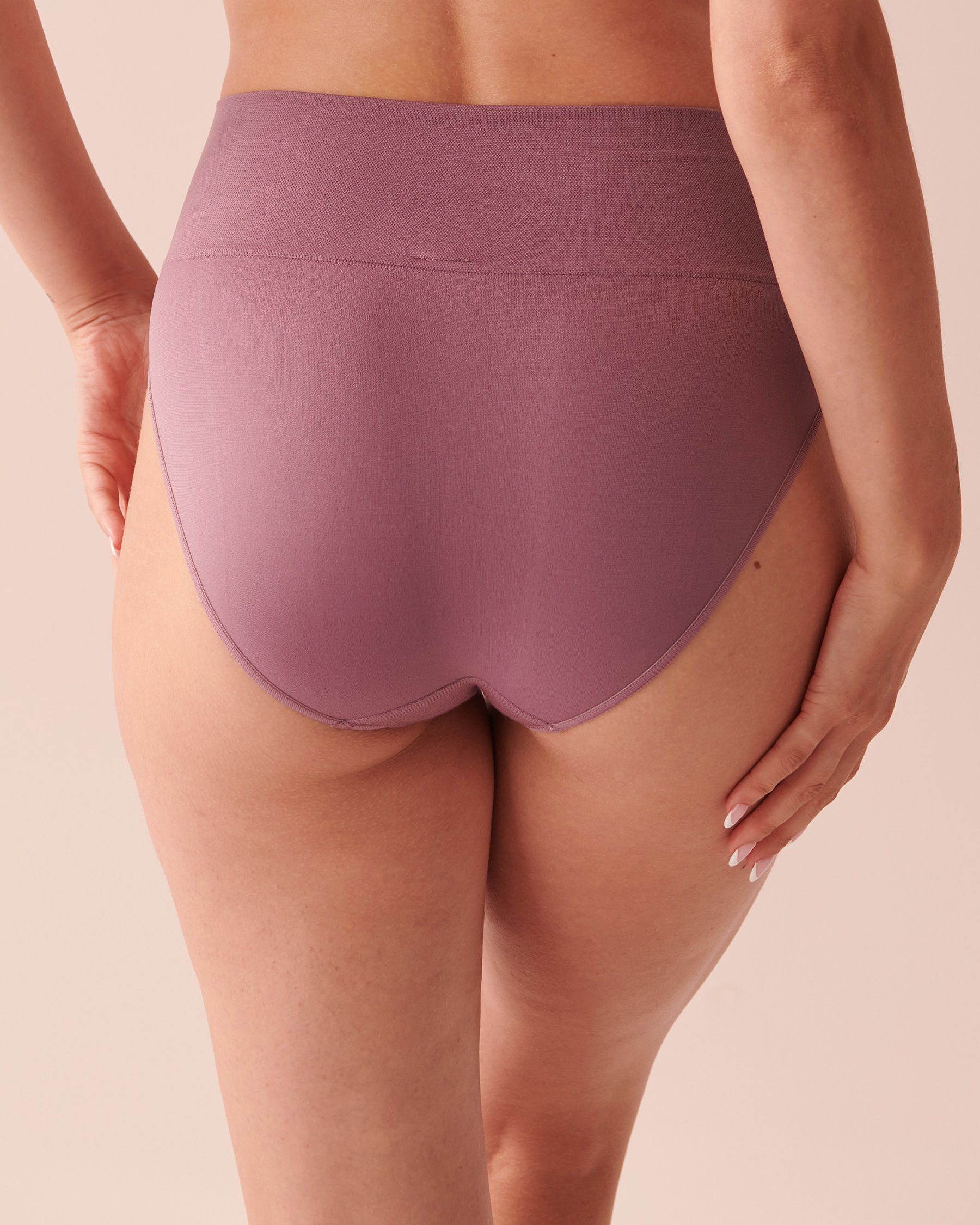 LA VIE EN ROSE Seamless High Waist Bikini Panty Mauve 20200367 - View2