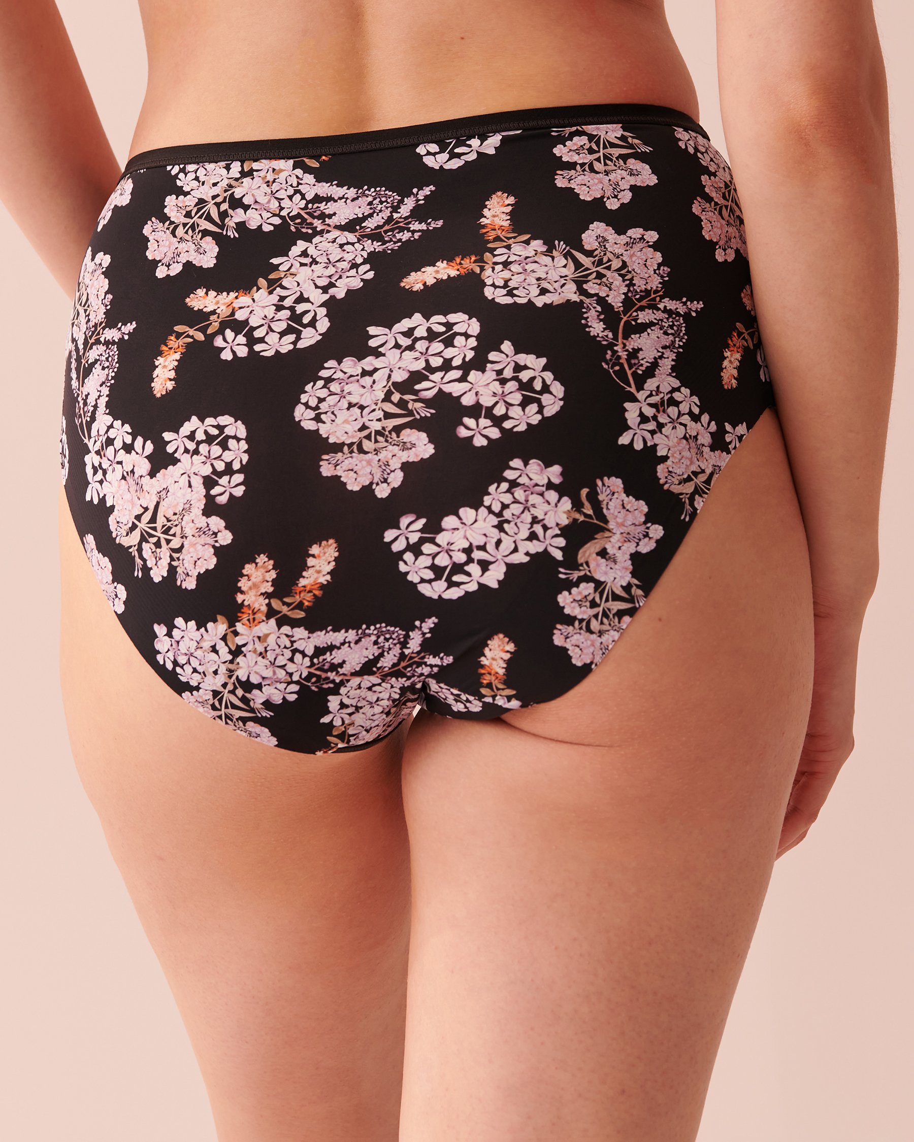 LA VIE EN ROSE Microfiber Sleek Back High Waist Bikini Panty Enchanted forest 20300233 - View2