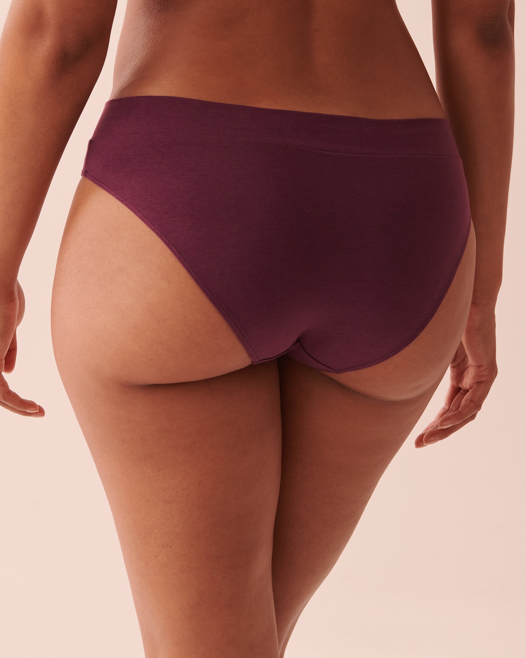 LA VIE EN ROSE Cotton Bikini Panty Dark purple 20100336 - View2