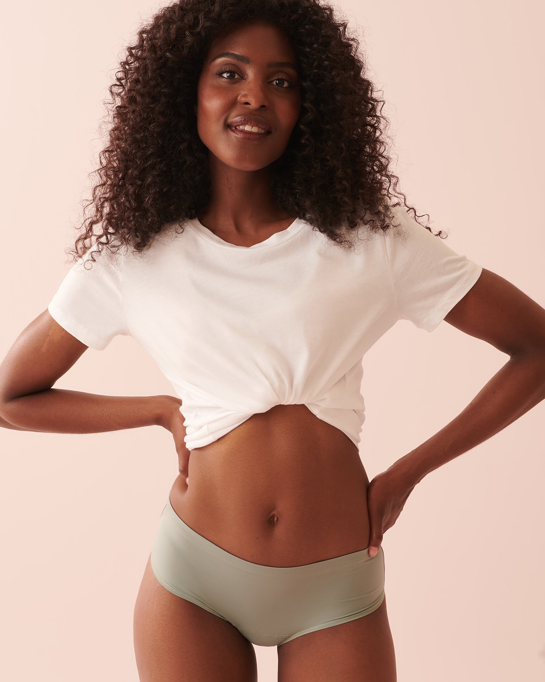 Culotte menstruelle coupe aux hanches absorption super Sauge 20300245 - View1