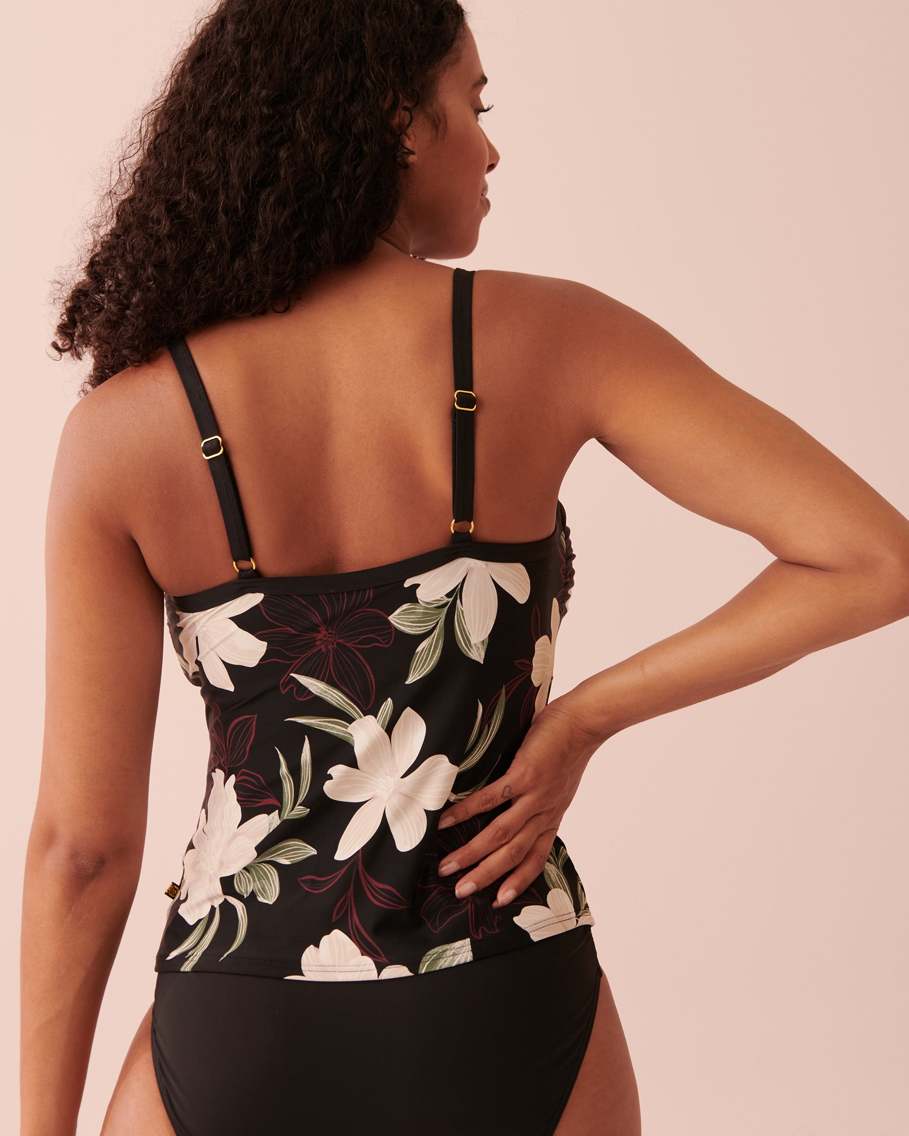 AQUAROSE Haut tankini bonnet D MARBELLA Fleurs méditerranéennes 70200100 - Voir2