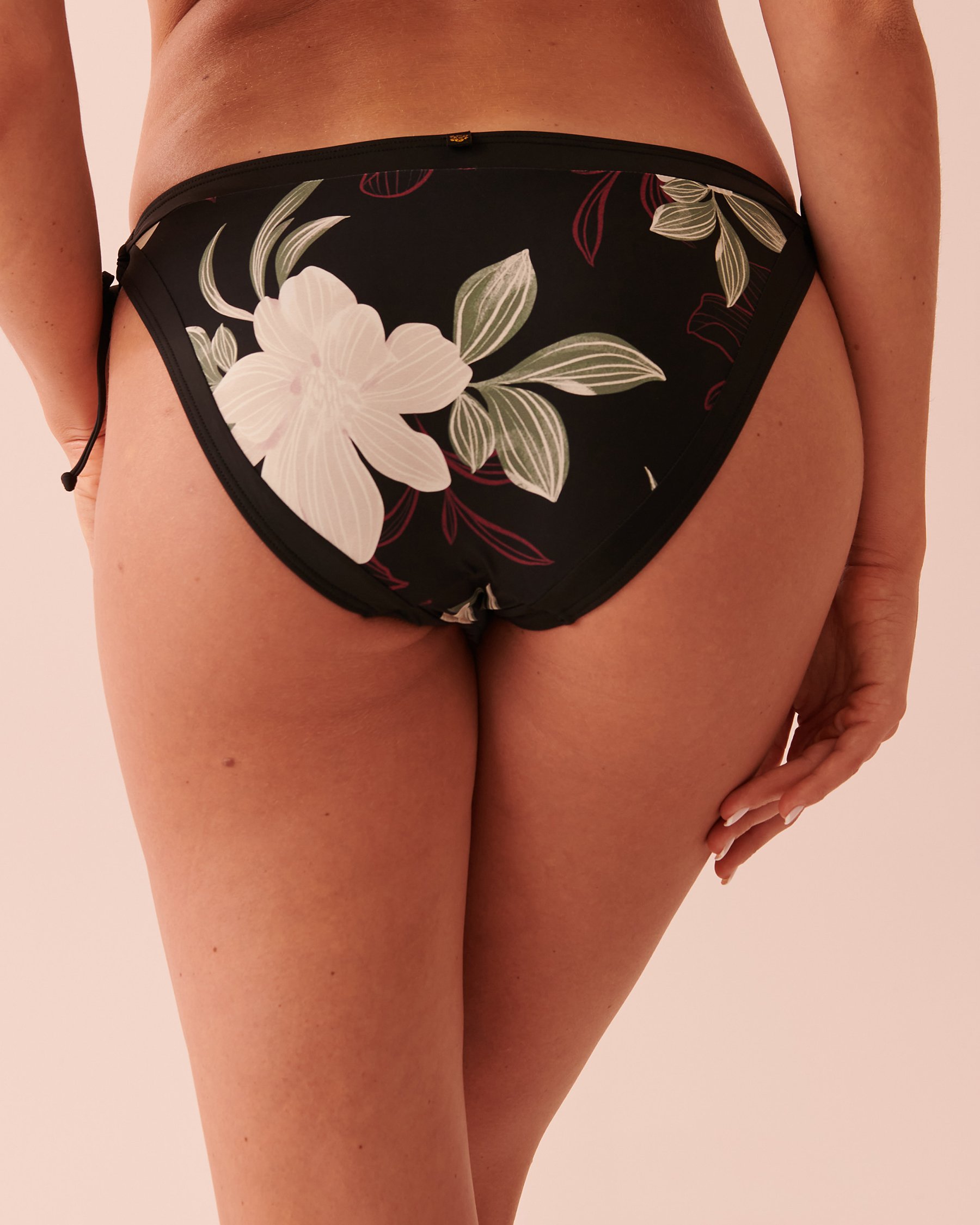 LA VIE EN ROSE AQUA MARBELLA Side Tie Bikini Bottom Mediterranean flowers 70300479 - View2