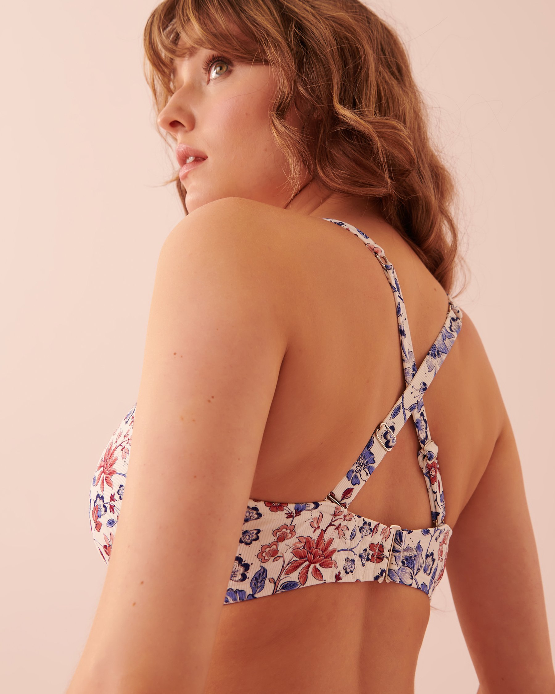 LA VIE EN ROSE AQUA PORTOFINO DD Cup Bikini Top Sweet flowers 70200097 - View3