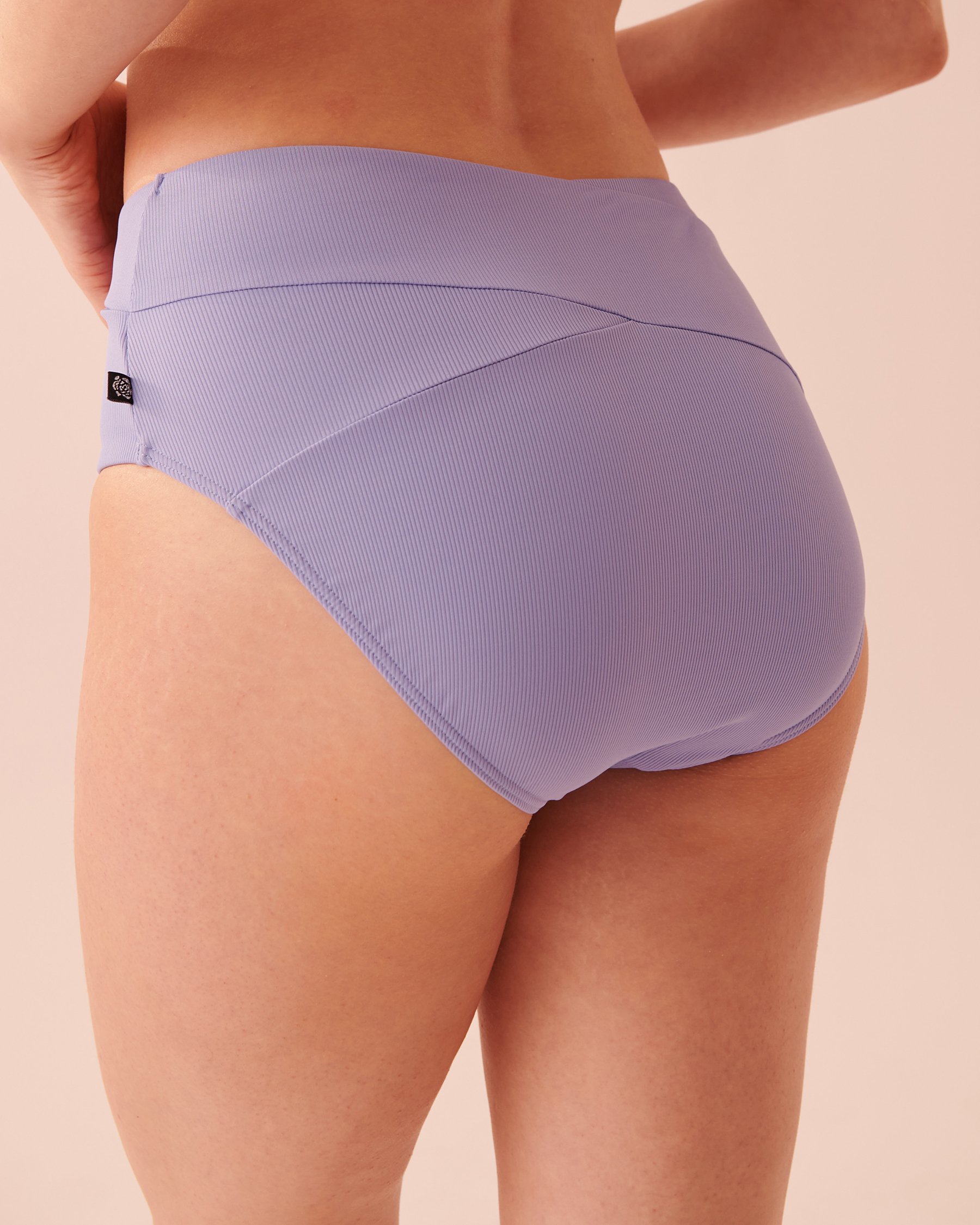 LA VIE EN ROSE AQUA PORTOFINO High Waist Bikini Bottom Periwinkle 70300470 - View2