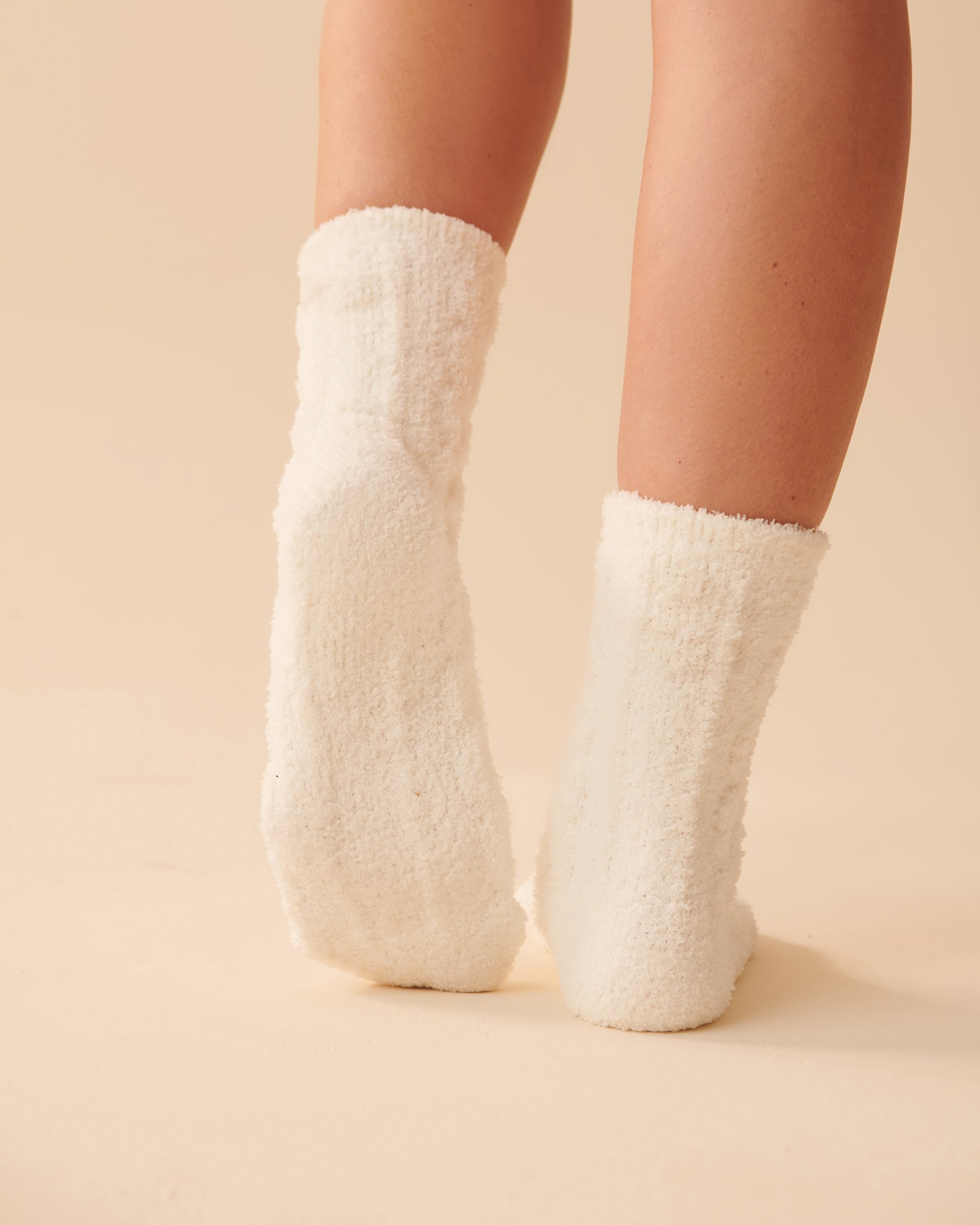 LA VIE EN ROSE 2 Pairs of Recycled Chenille Socks Bears 40700284 - View3