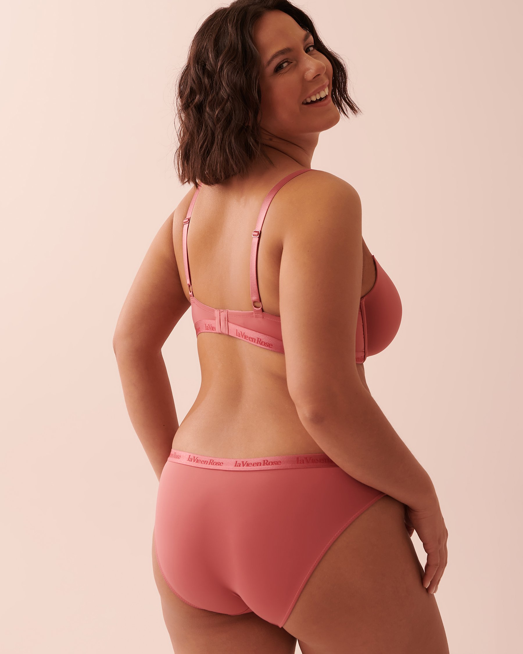 LA VIE EN ROSE Lightly Lined Demi Bra Rosé wine 10200308 - View6