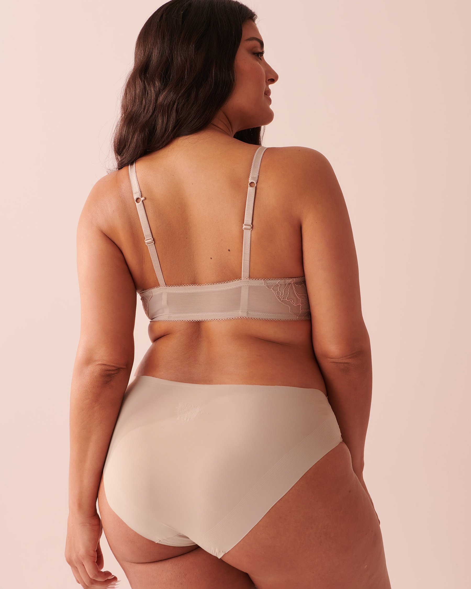 LA VIE EN ROSE Lightly Lined Front Closure Demi Bra Ashen rose 10200316 - View2