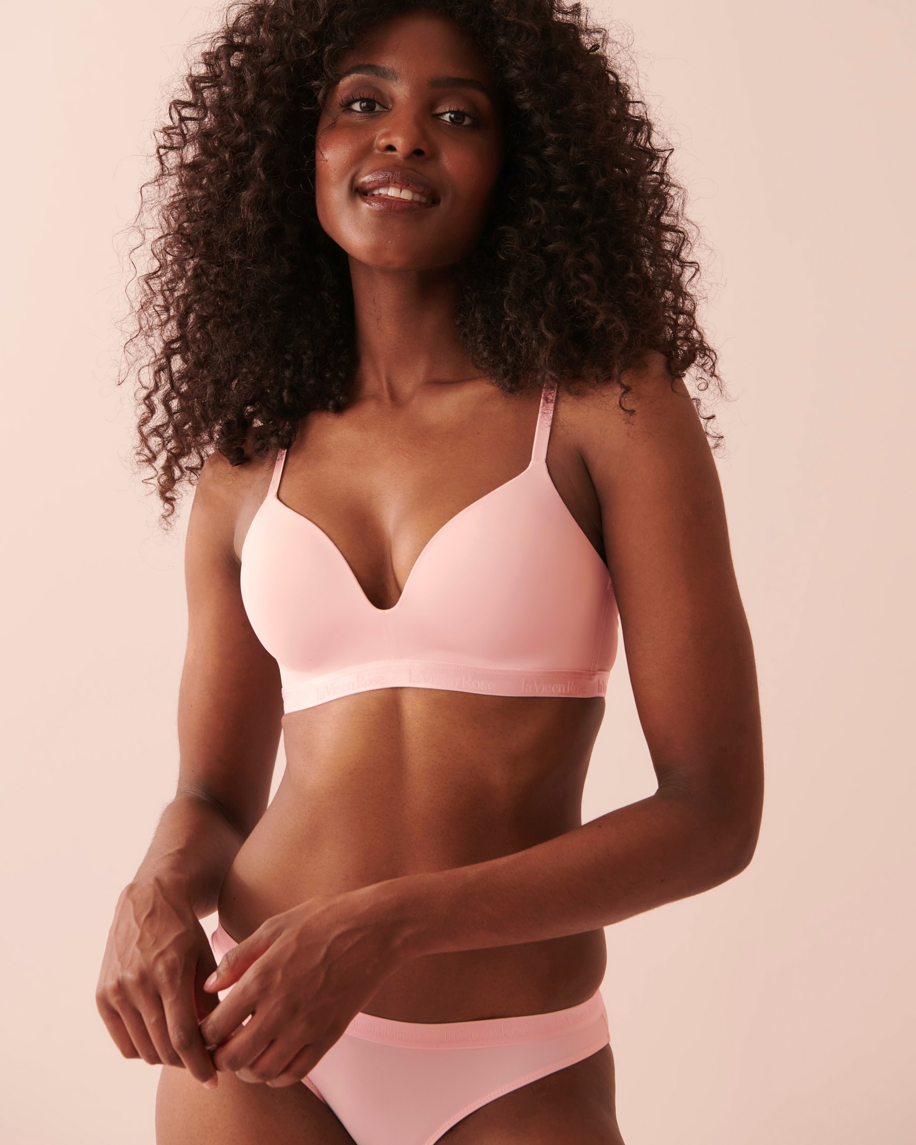 LA VIE EN ROSE Lightly Lined Wireless Bra Dawn pink 10200309 - View4